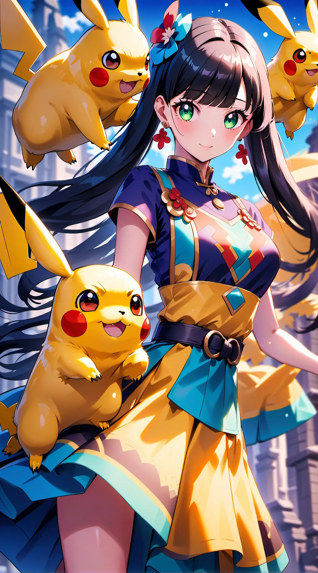 ai character: mundo Pokémon 😁 background