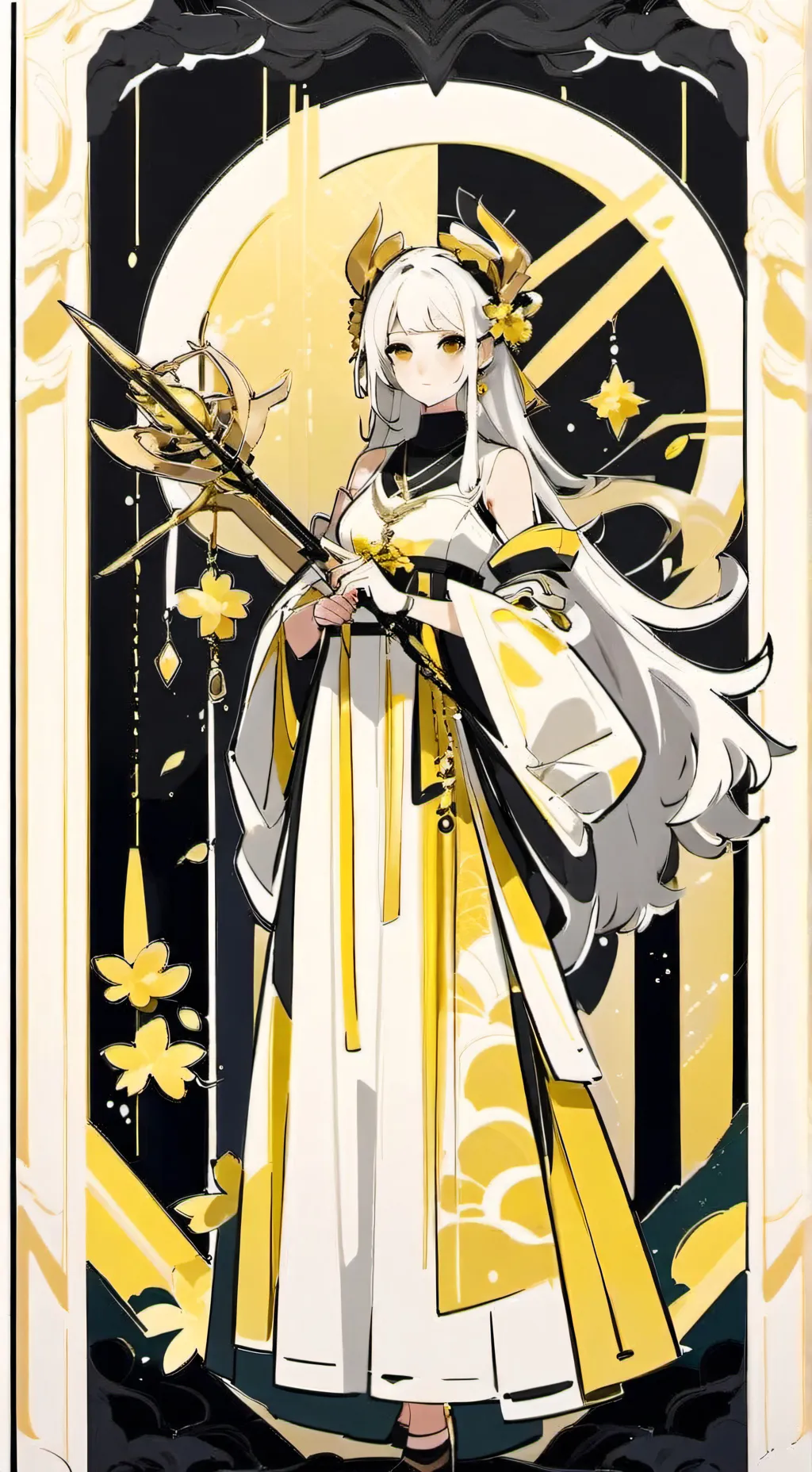 ai character: on  background