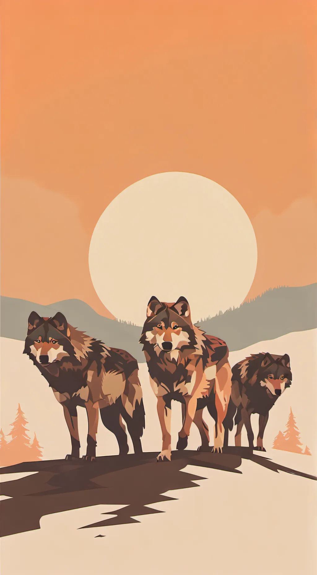 ai character: a wolf pack background