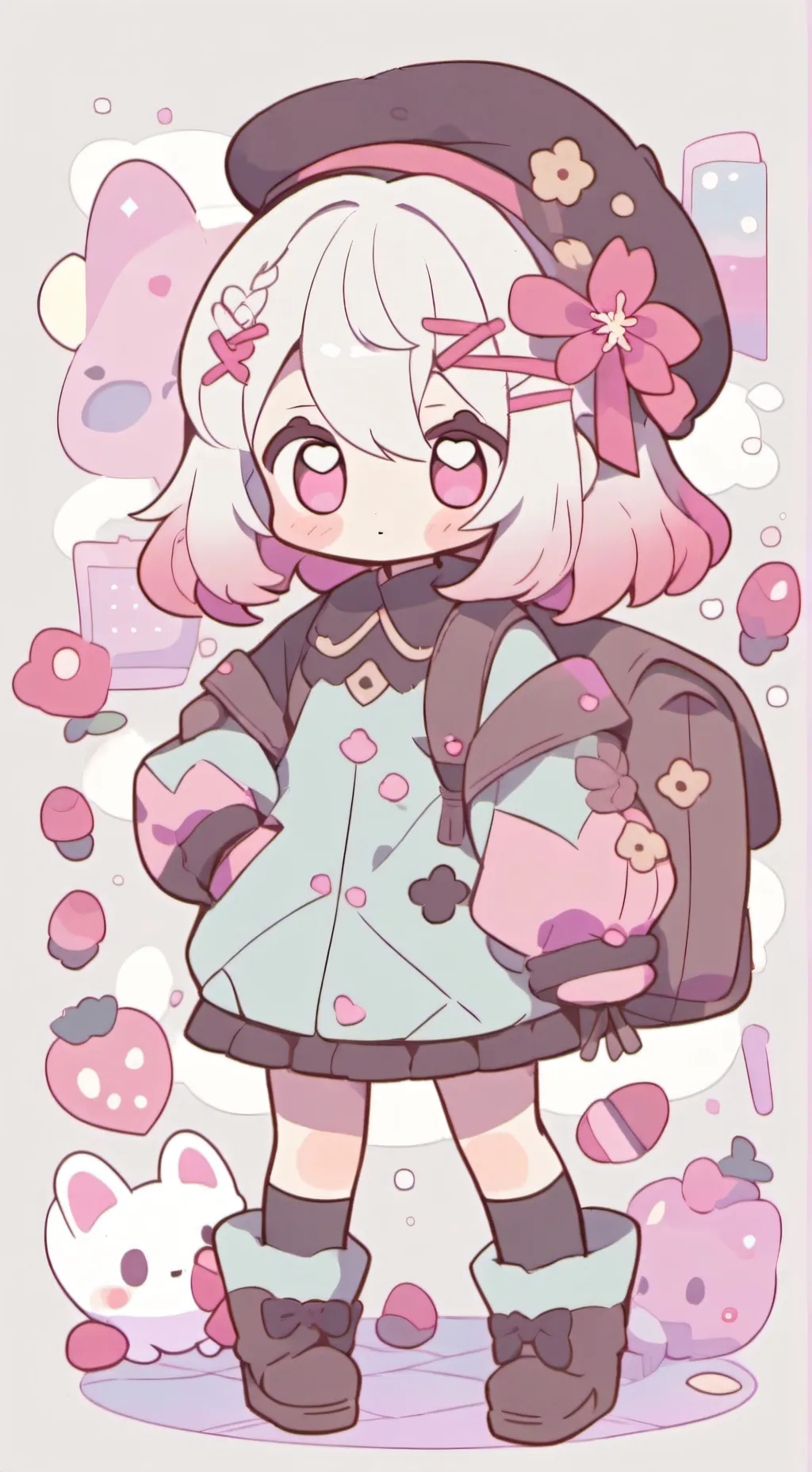 ai character: Sakuatsu😍💞 background