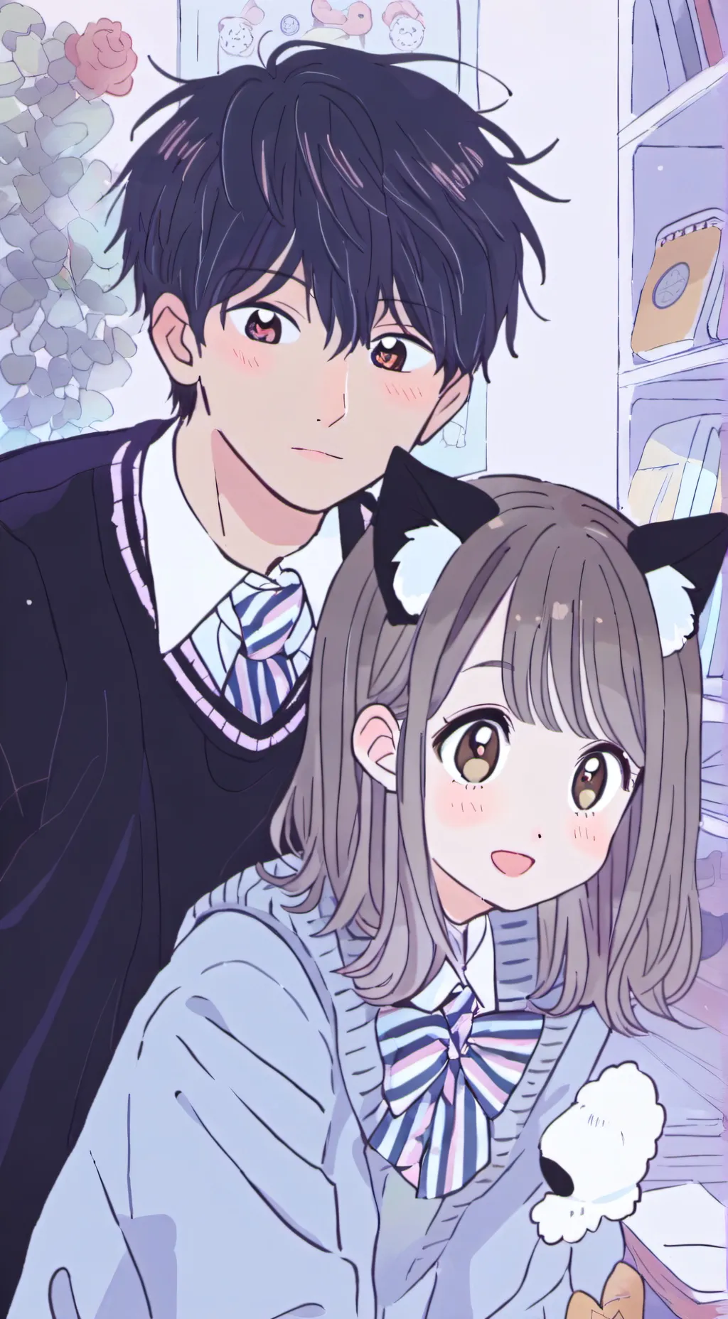 ai character: Coby and Ella background