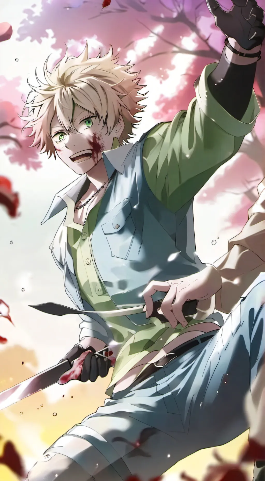 ai character: Bakugo yandere background