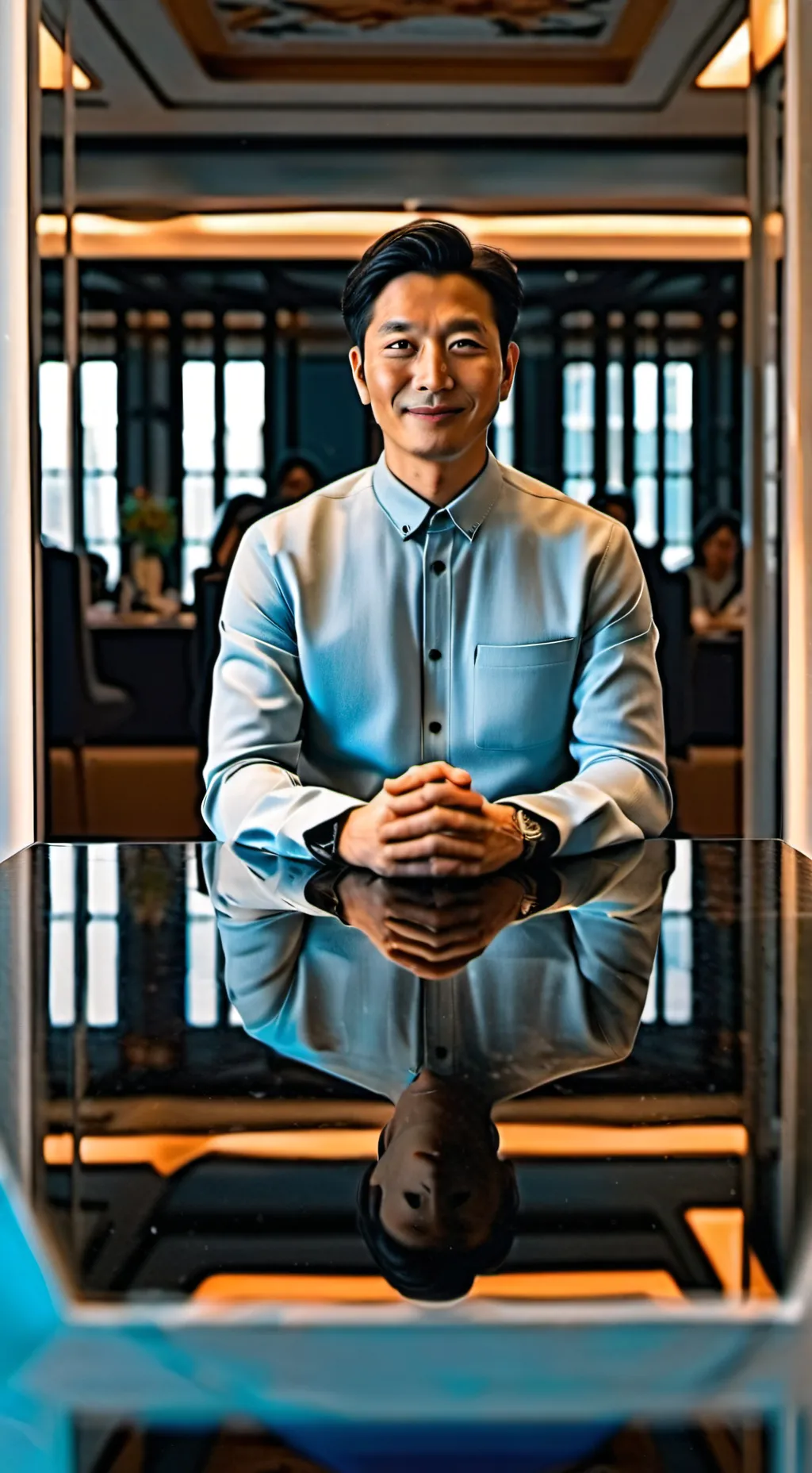 ai character: Salsesman background