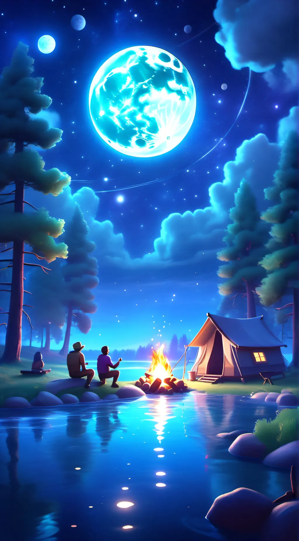 ai character: 🧡Marte planetball💛 background