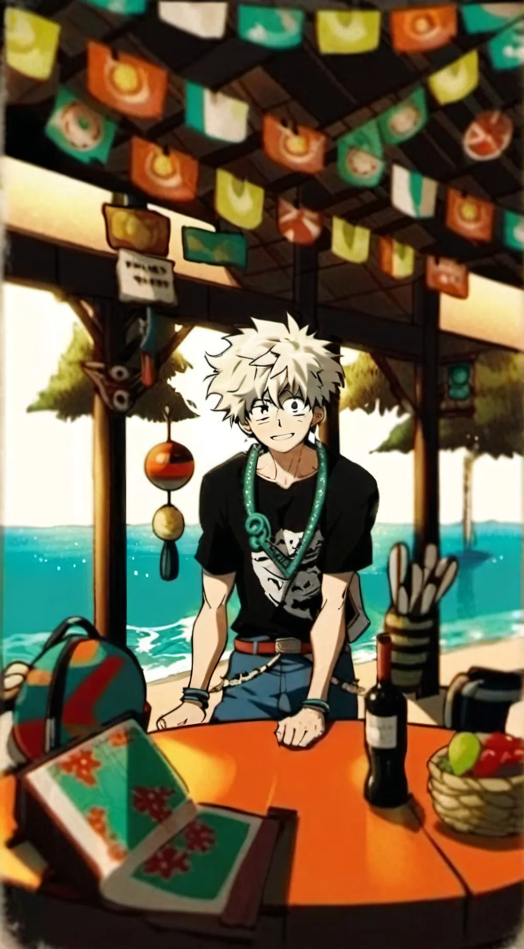 ai character: MHA Bҽαƈԋ TIME ε background