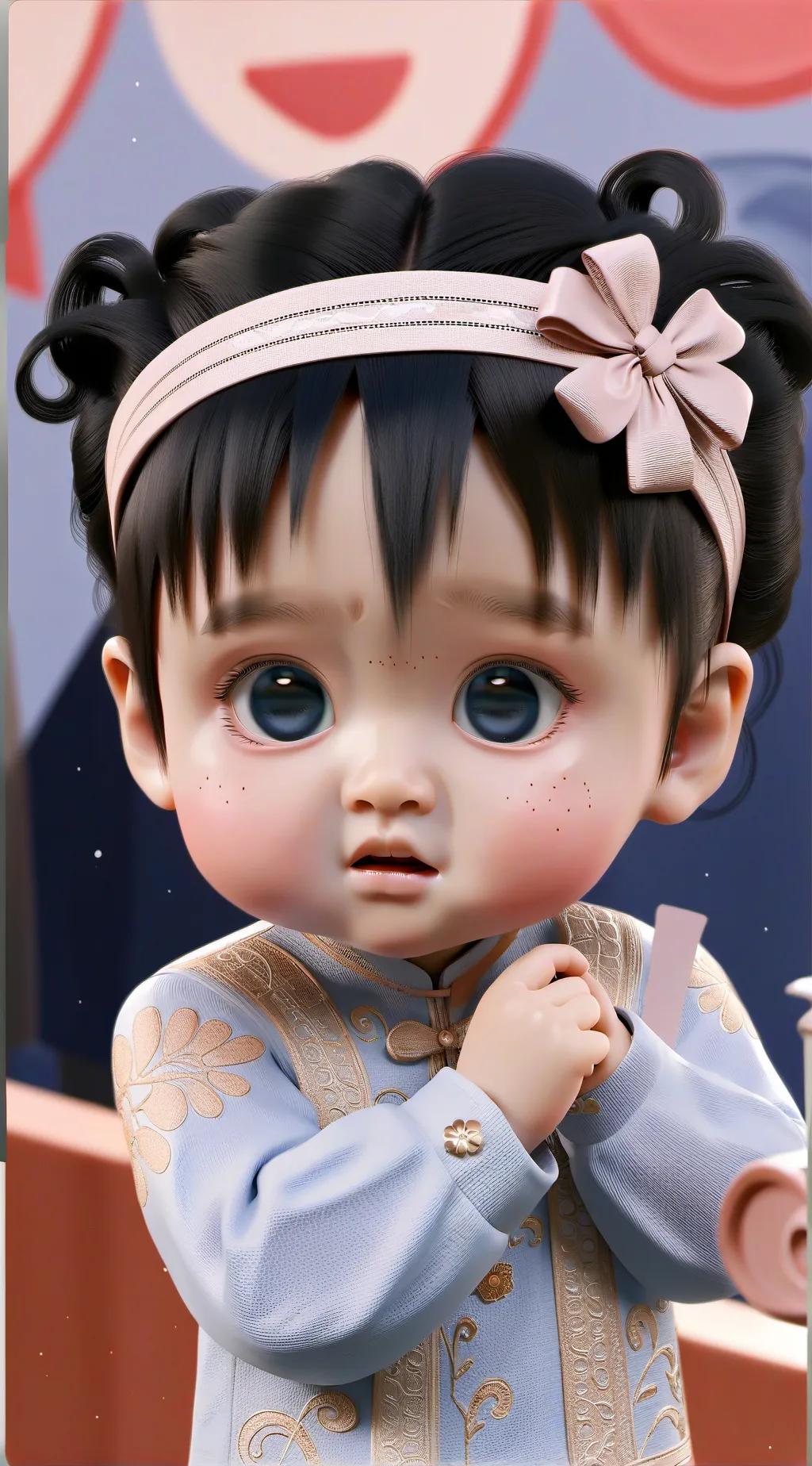 ai character: POOR LITTLE GIRL  background