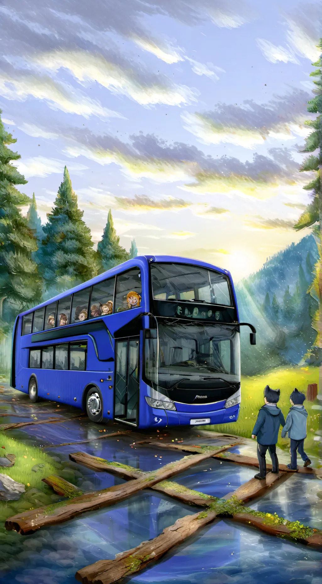 ai character: whiskerwoods background