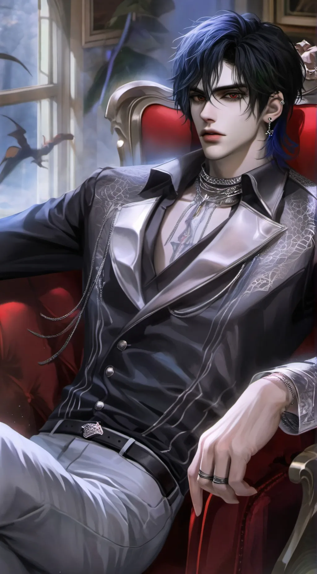 ai character: Leon background