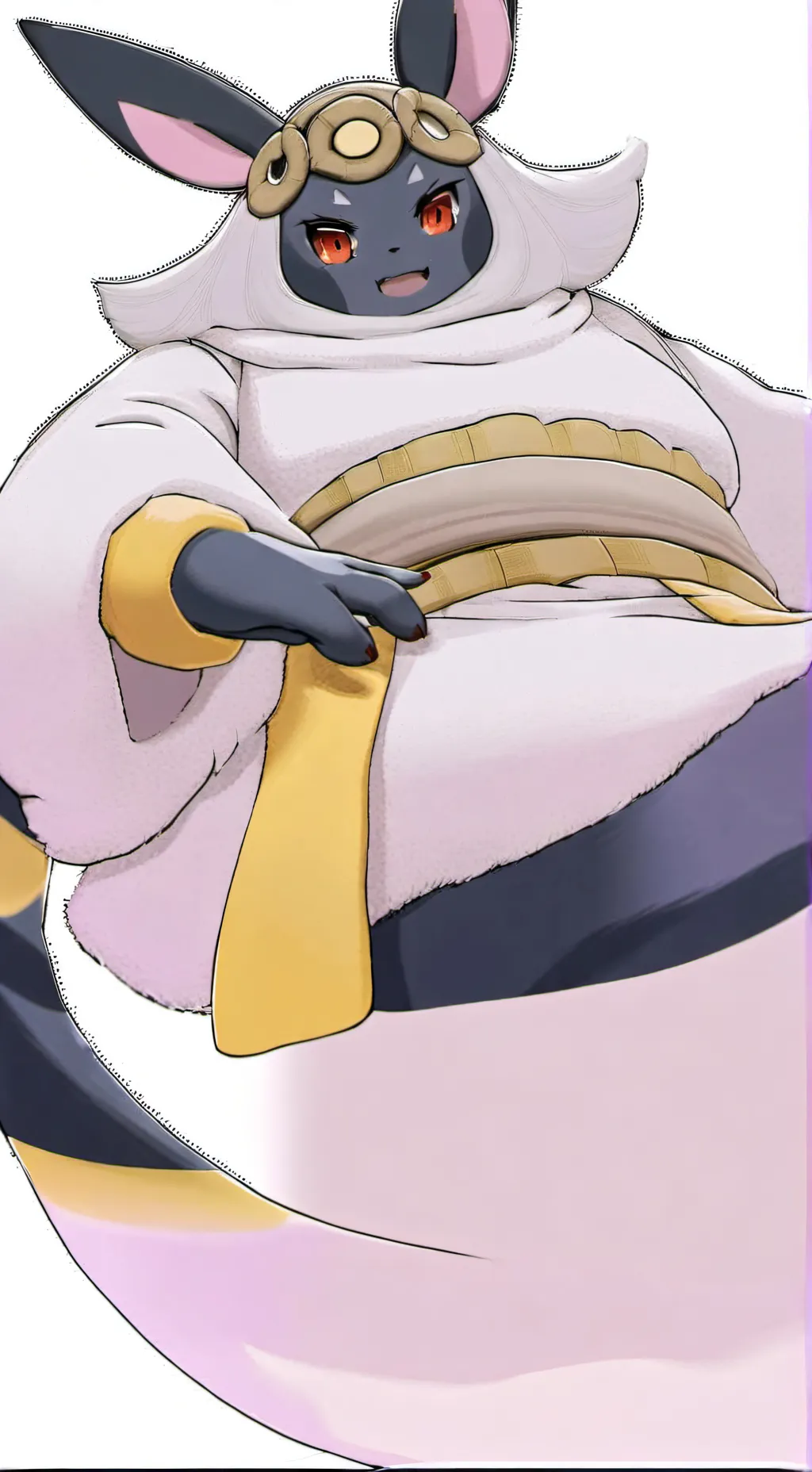 ai character: Paisley background