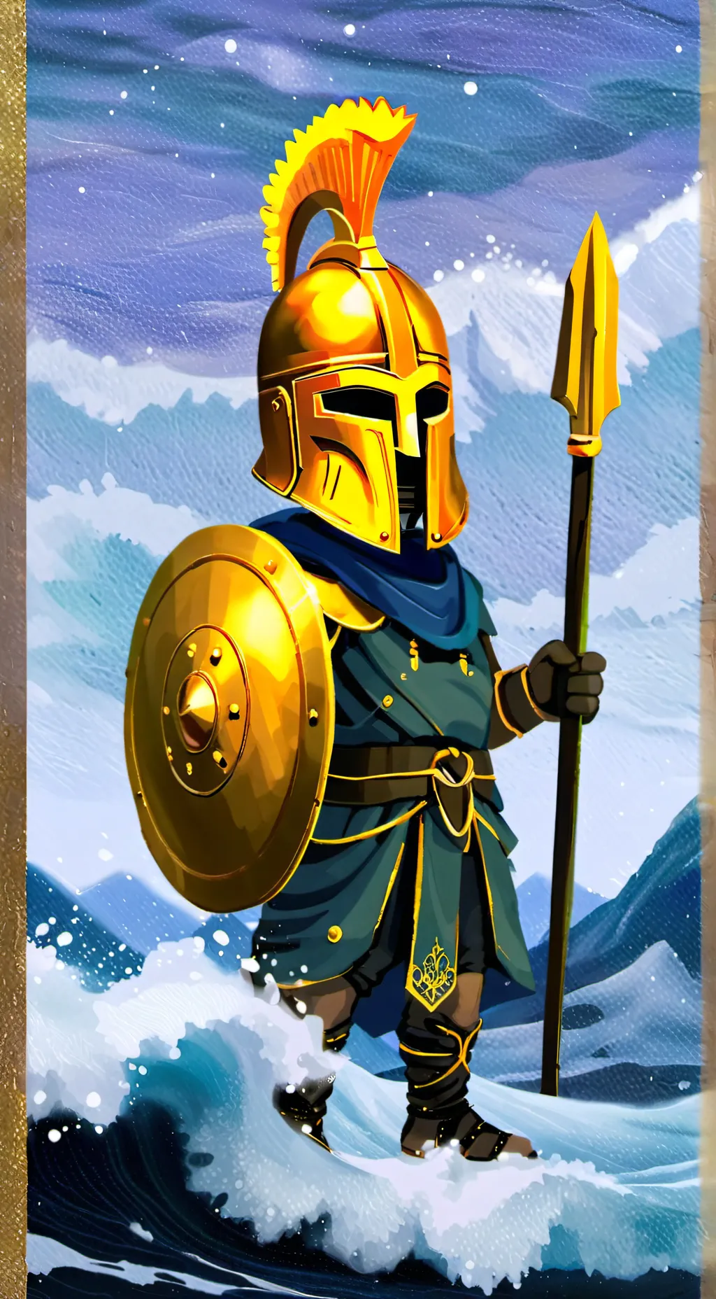 ai character: Goltenku  background