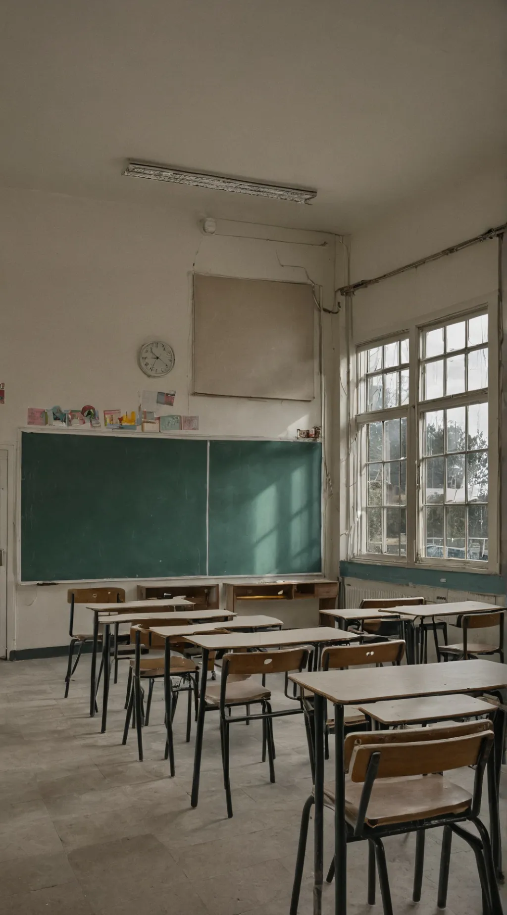 ai character: Teacher and boys background