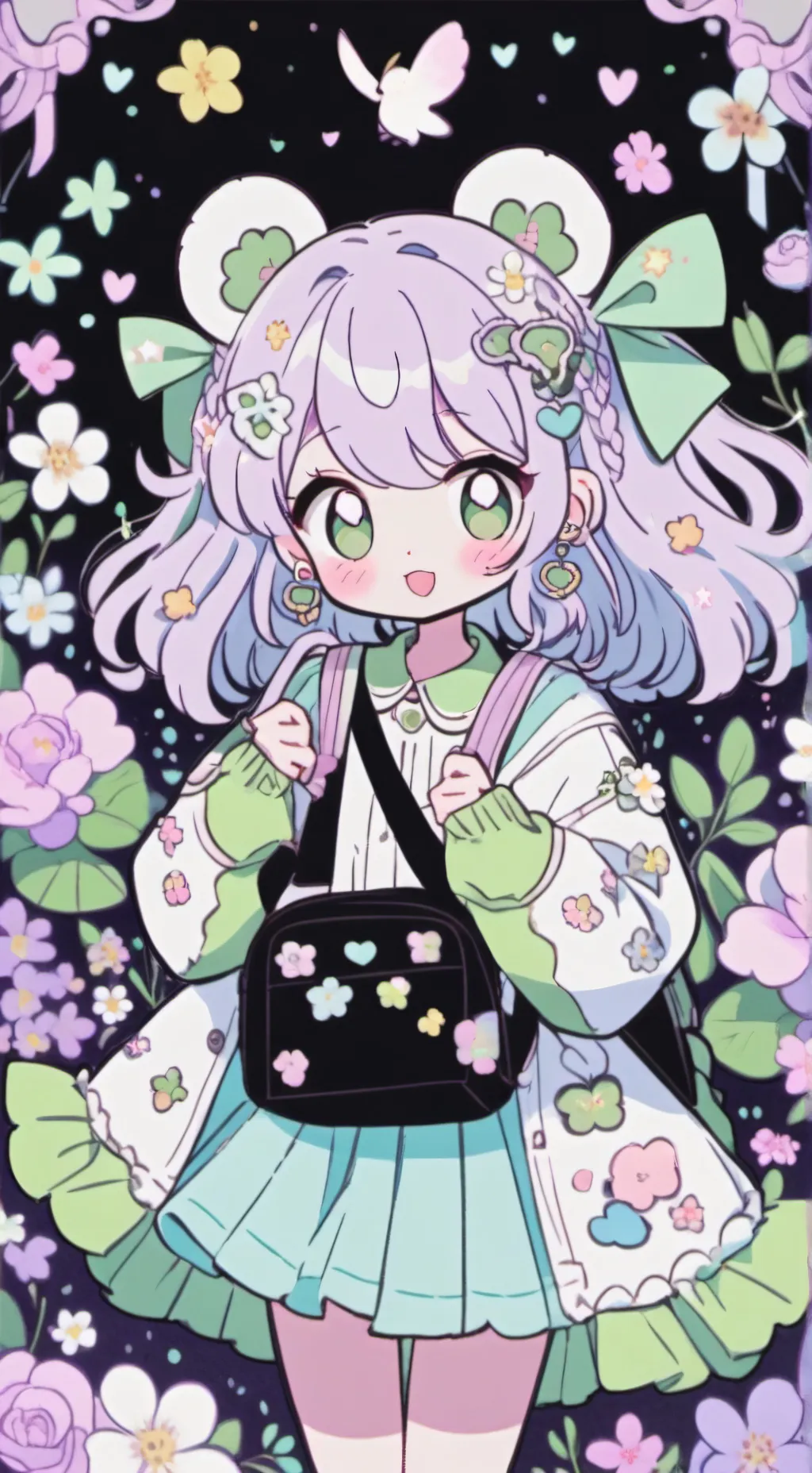 ai character: champú💜 background