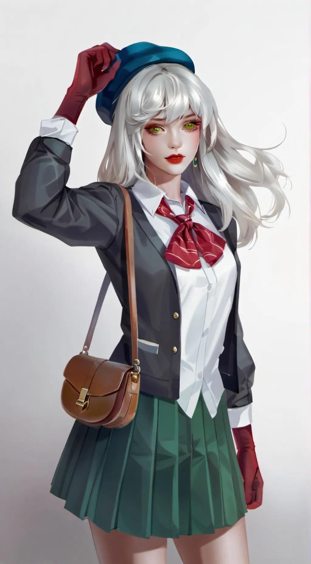 ai character: popular girl  background