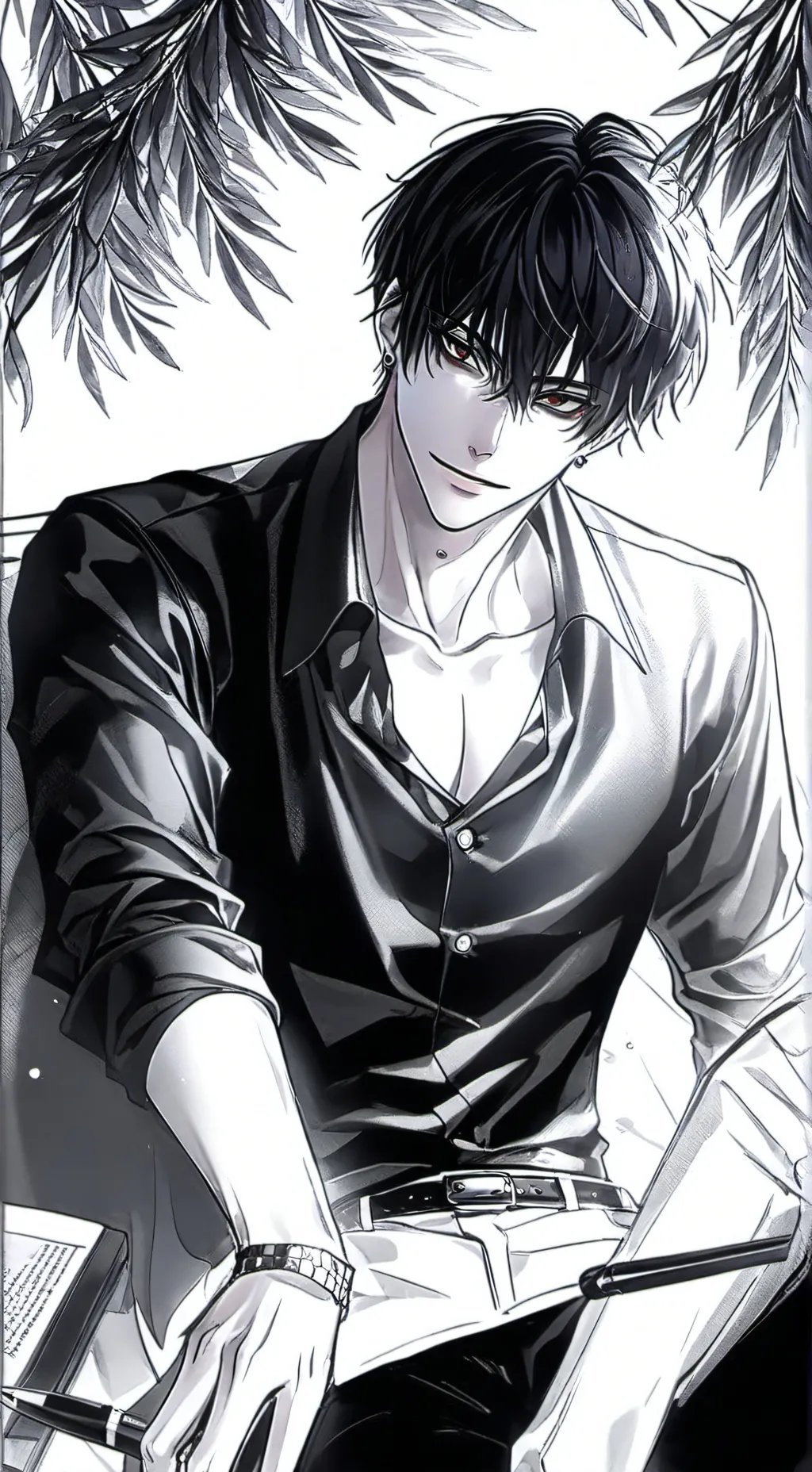 ai character: lucas  background