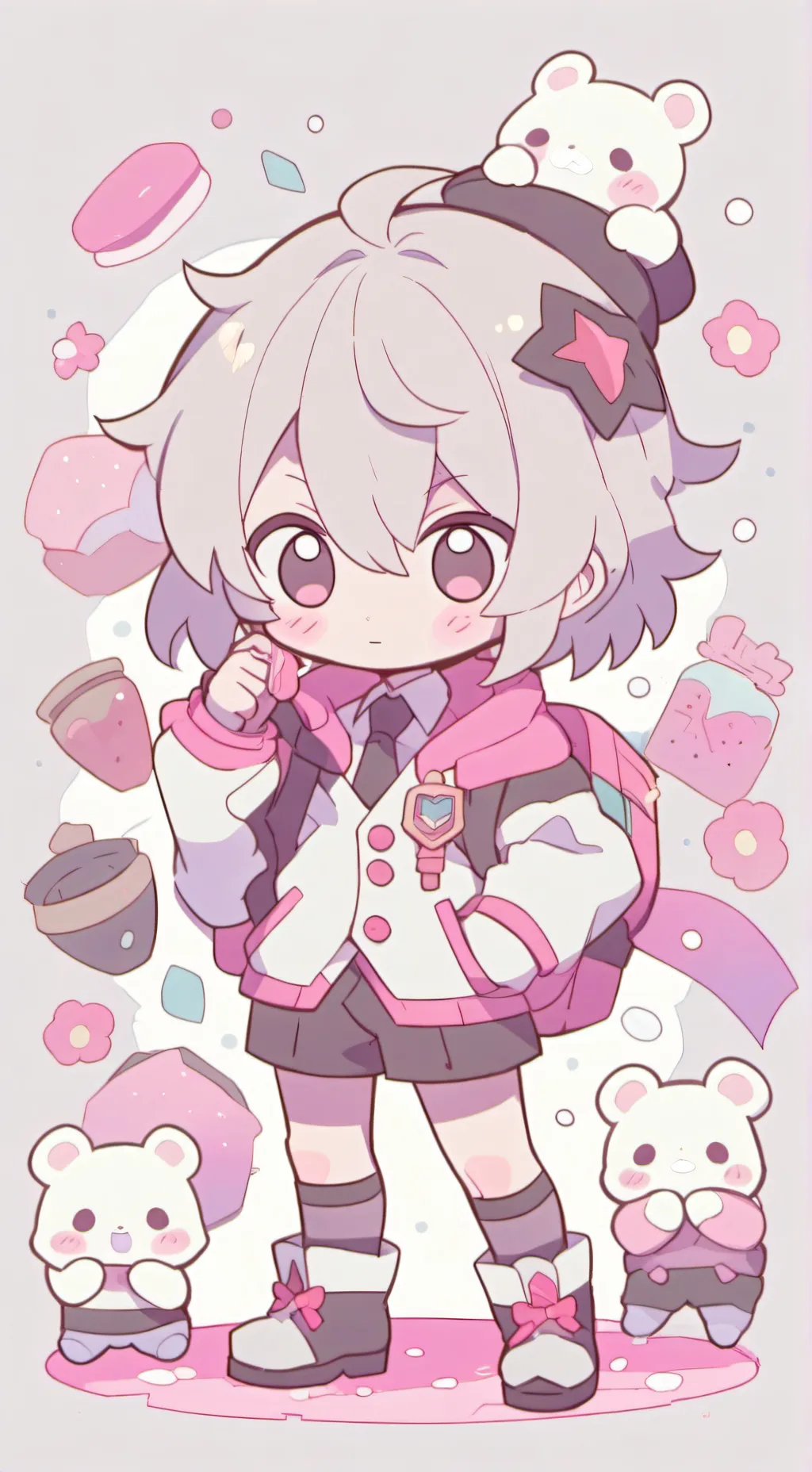 ai character: Bakugo  background