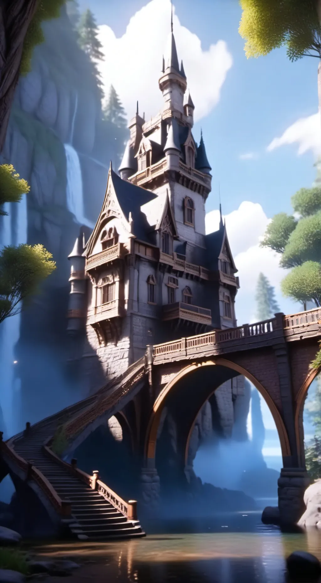 ai character: Duality’s edge background