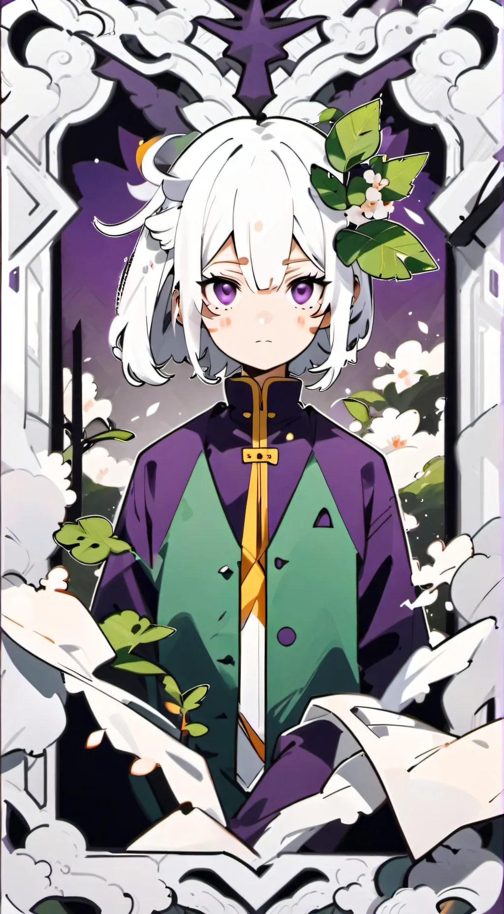 ai character: sombra verde background