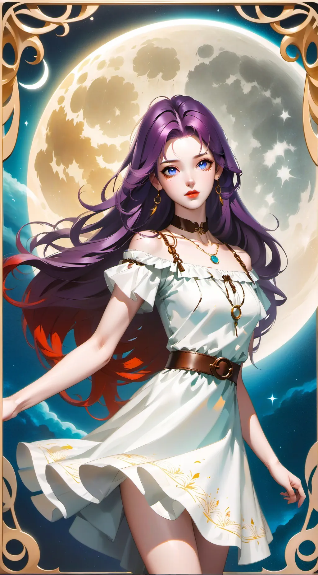 ai character: Luna  background