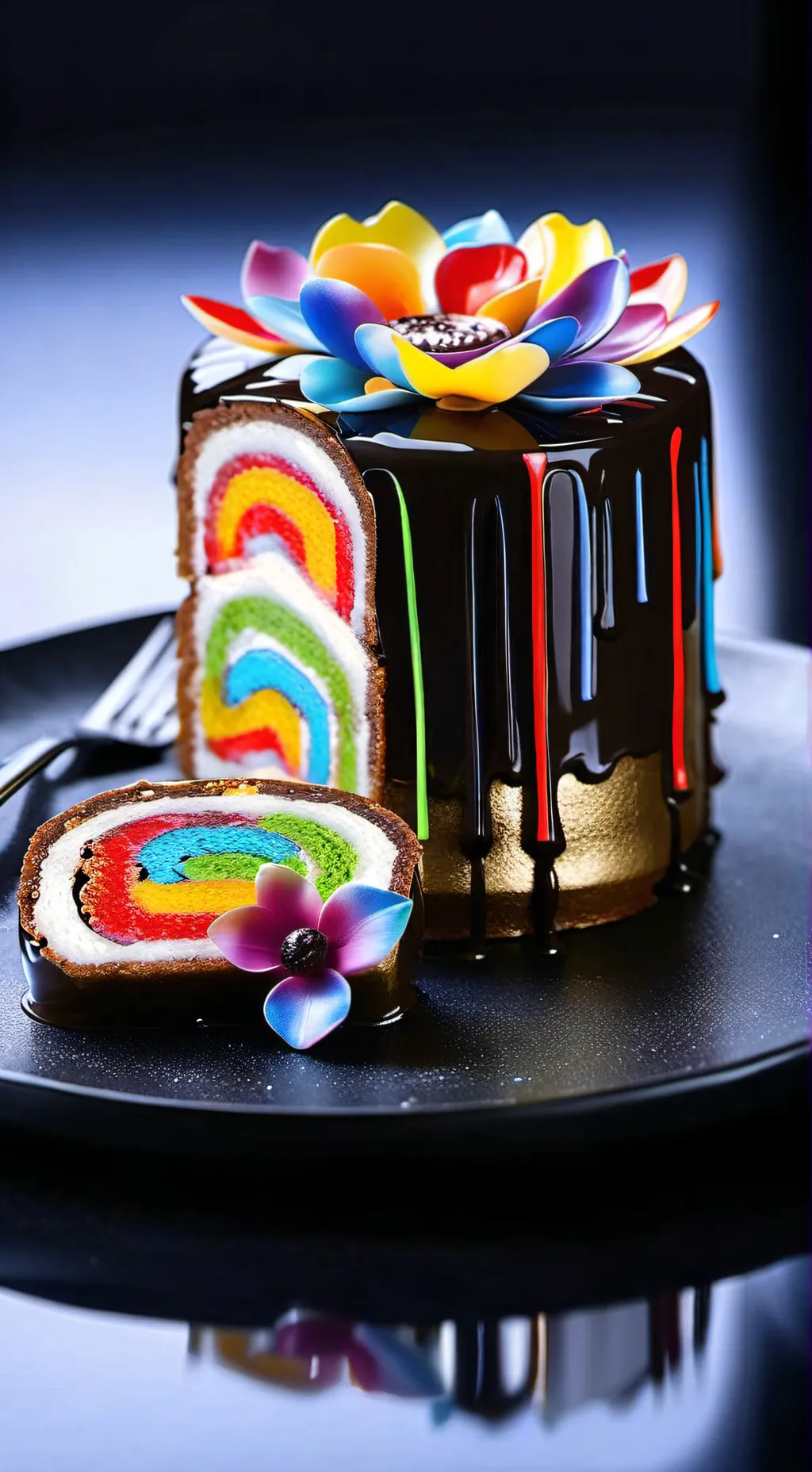 ai character: flowercake!! background