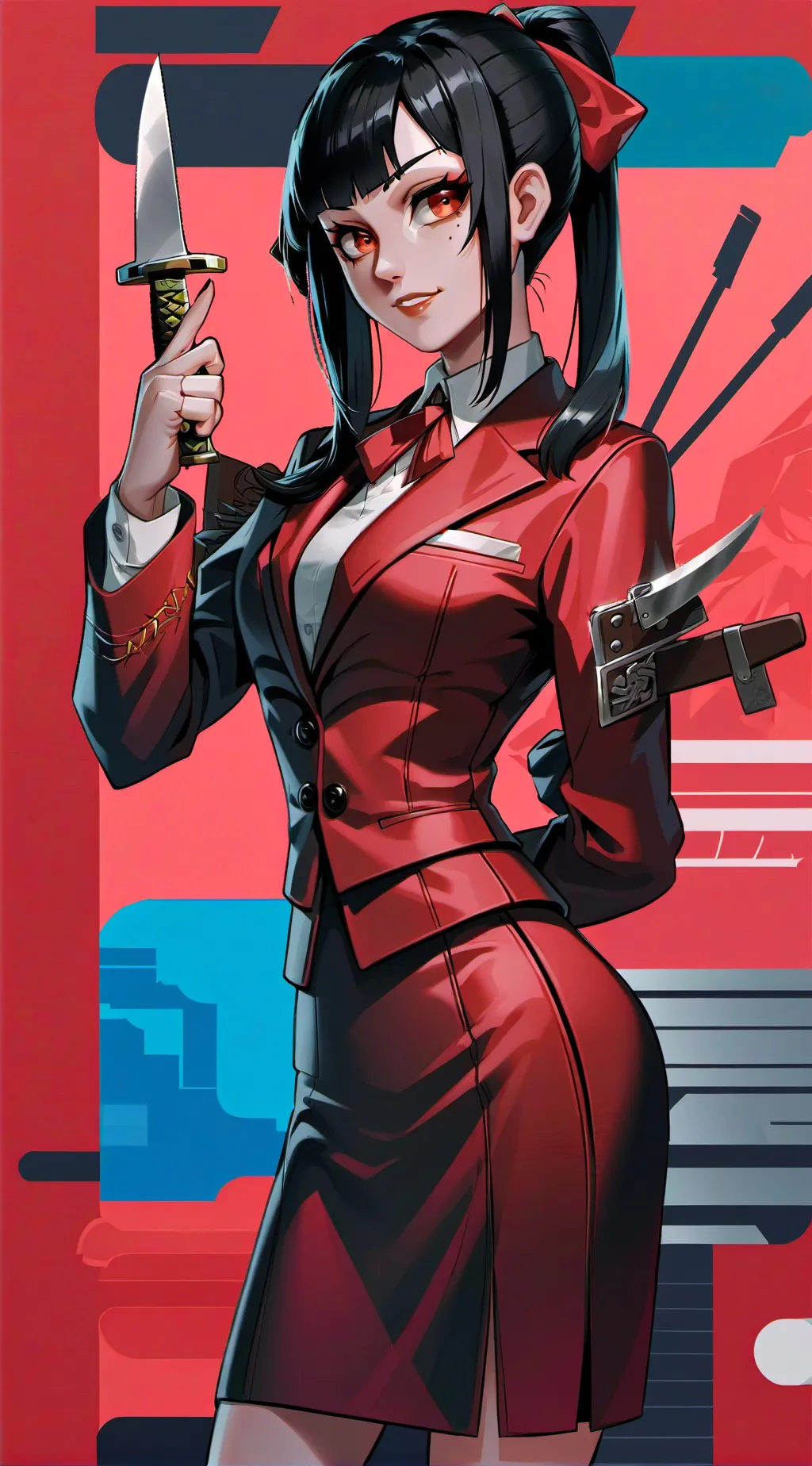 ai character: Marcia  background