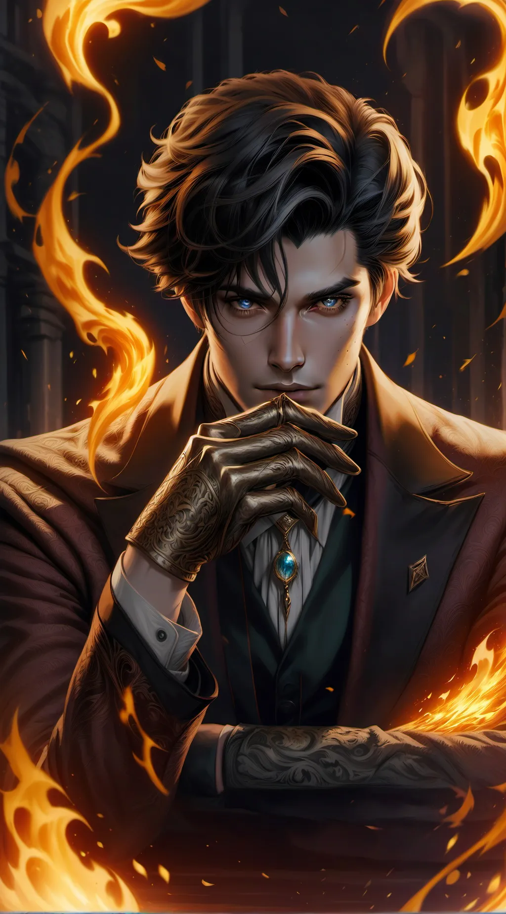 ai character: KENNEDY background