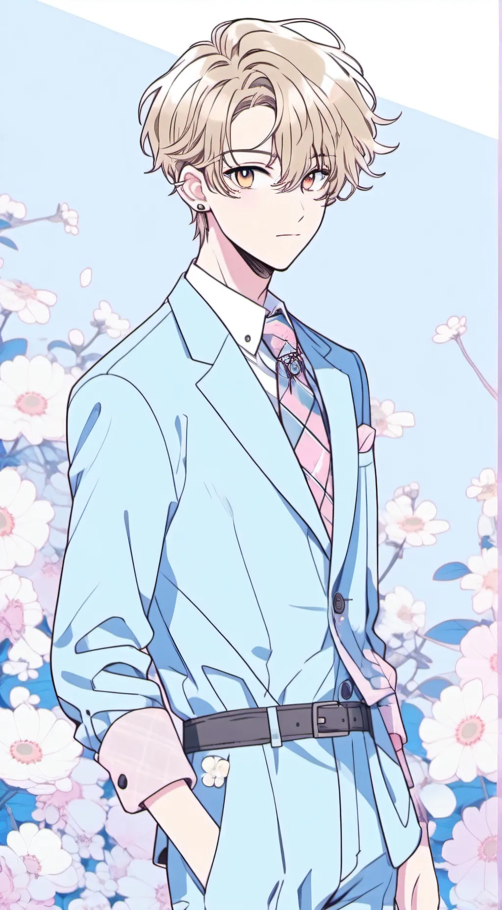 ai character: Saphir🤍✨️ background