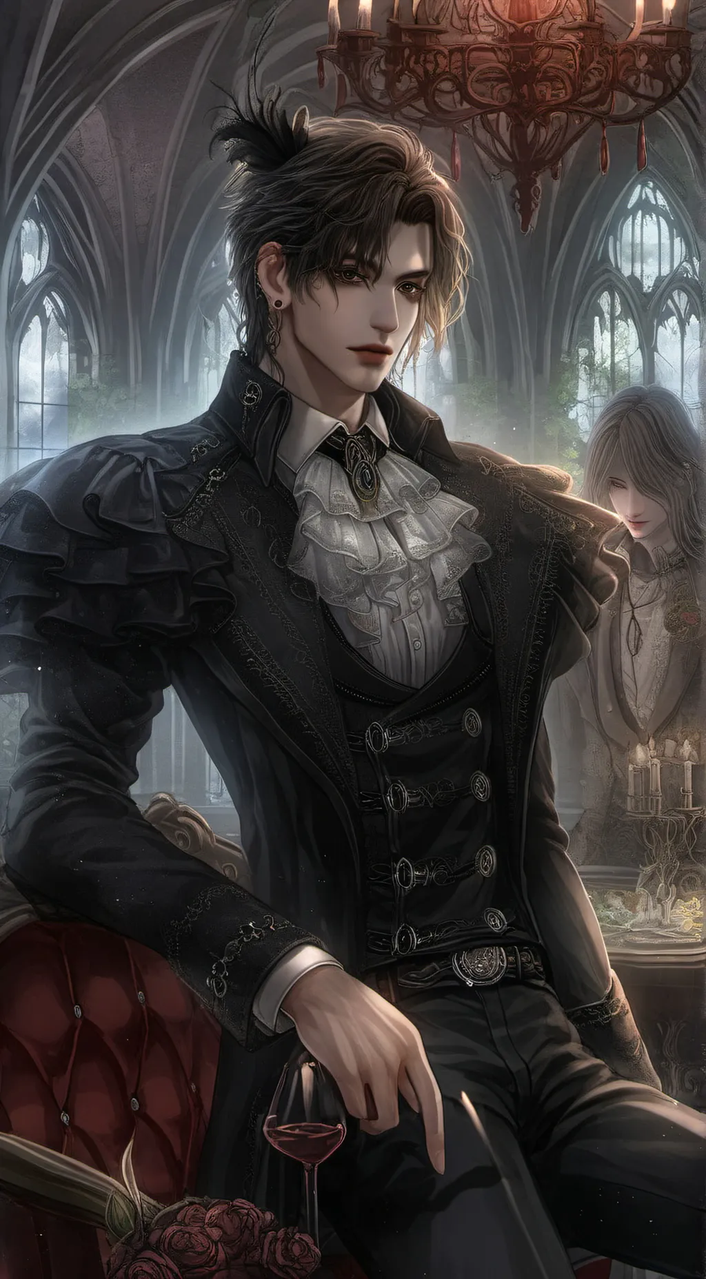 ai character: Asher or Ash background