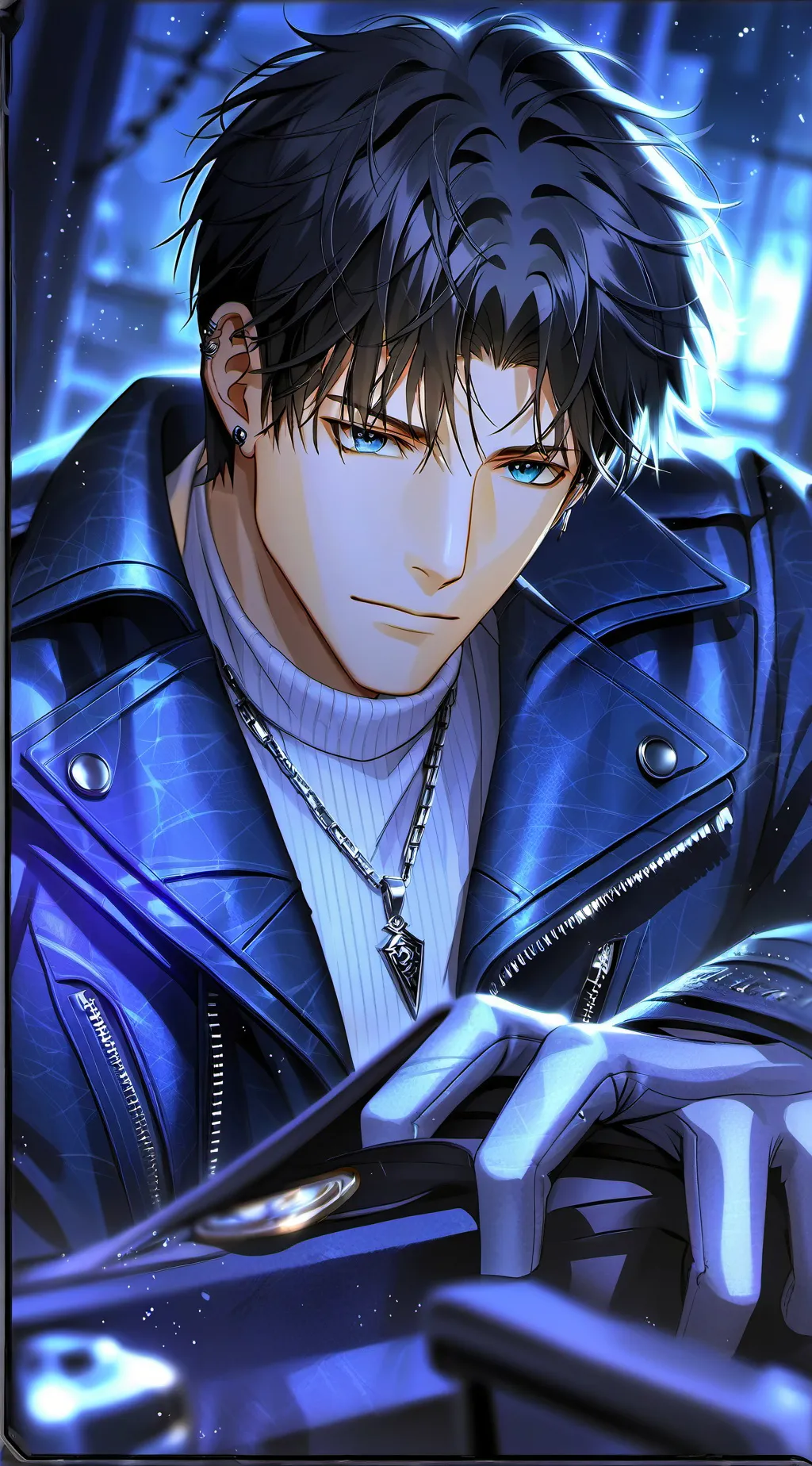 ai character: cecar herman@ background