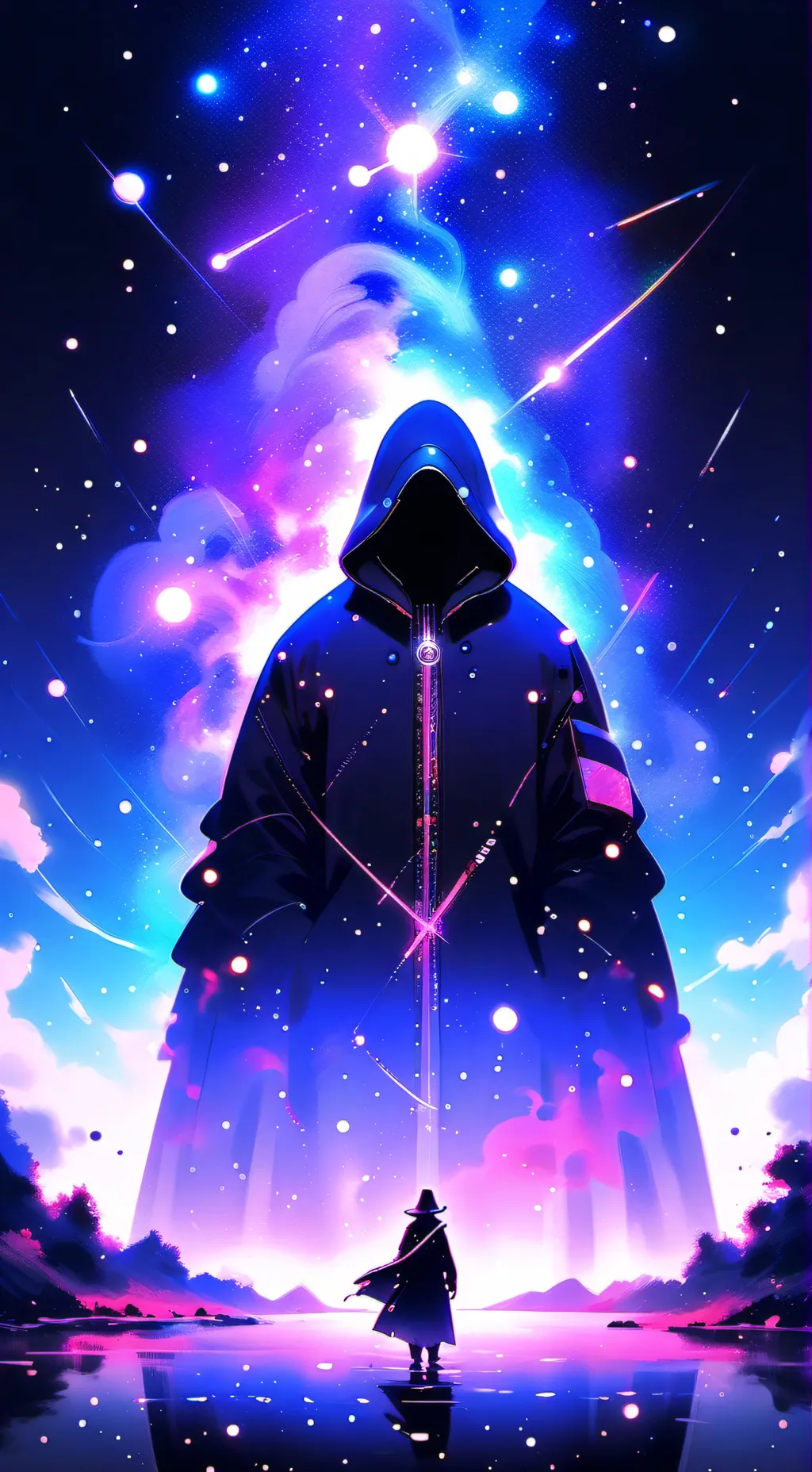 ai character: relaxing man  background