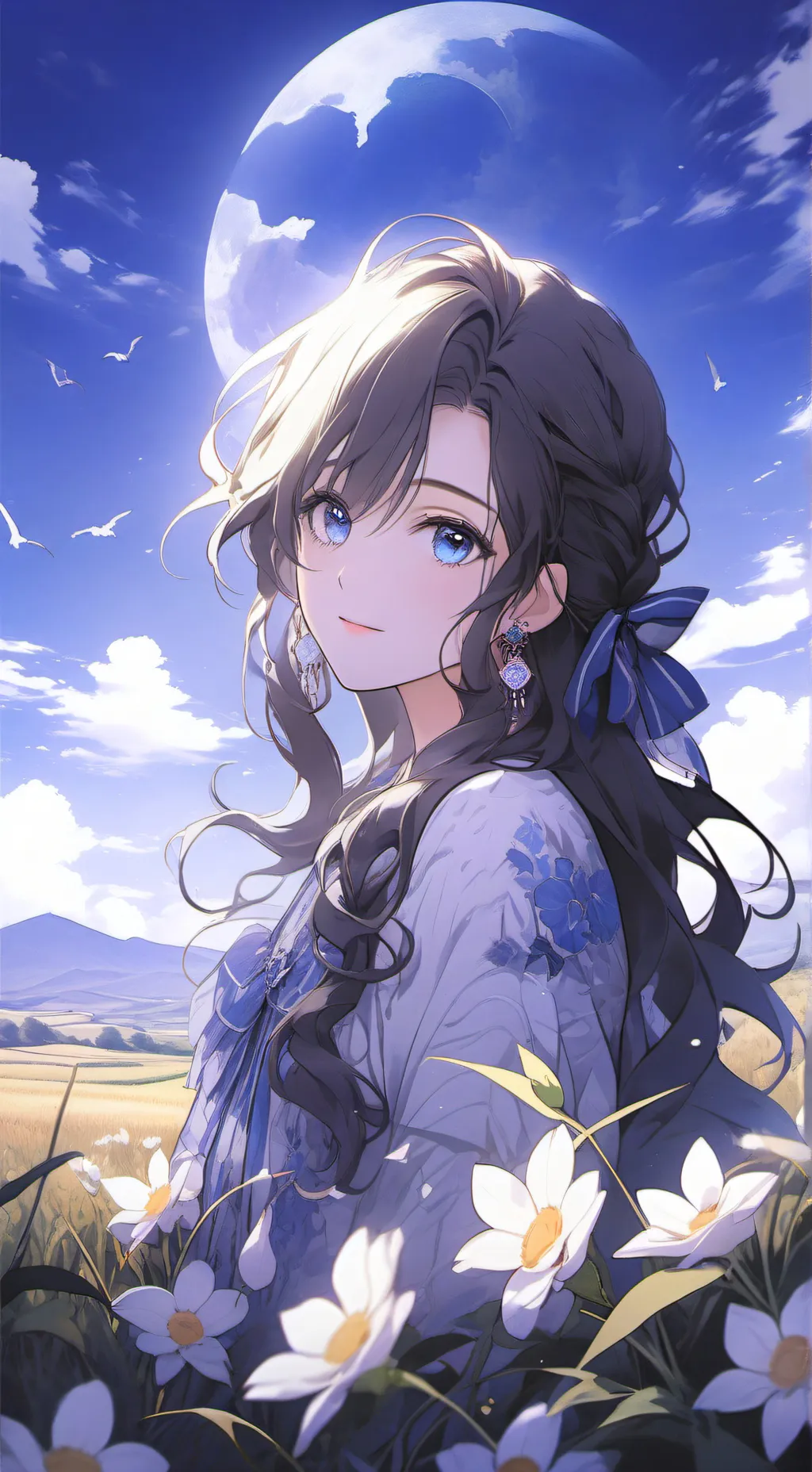 ai character: Guadalupe  background