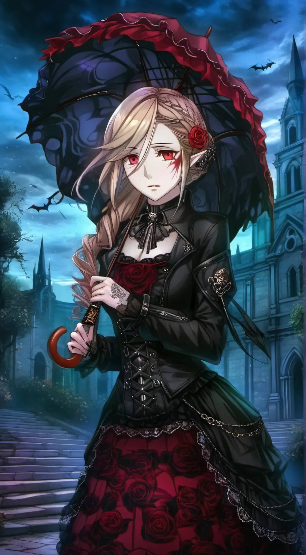ai character: Vampire Fräulen background