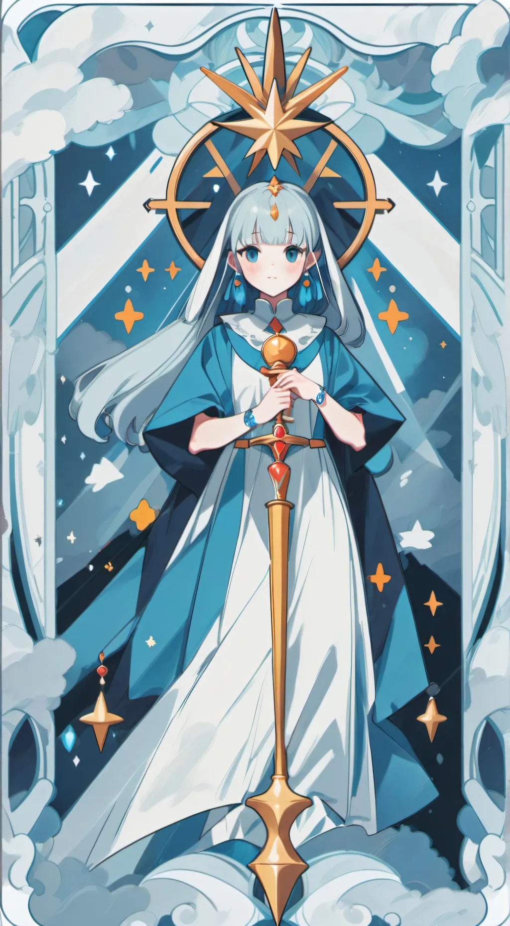 ai character: Girl Queen  background