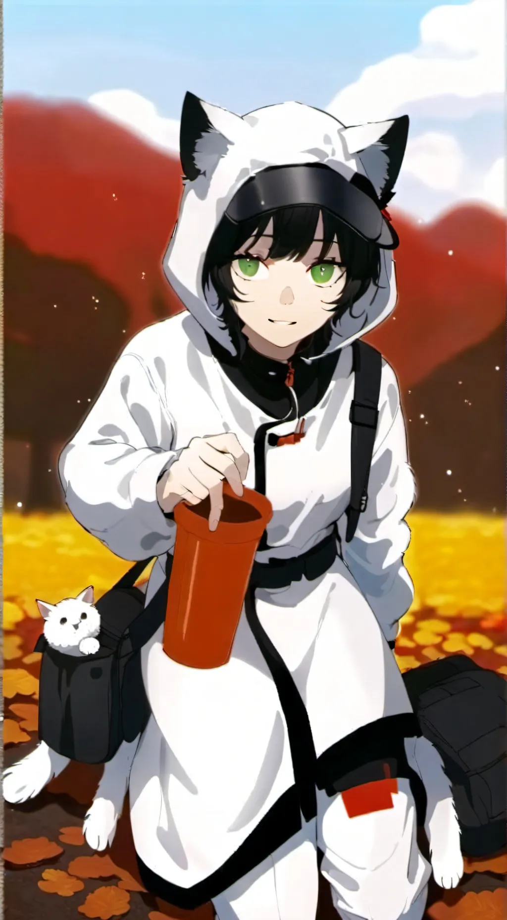 ai character: minty  background