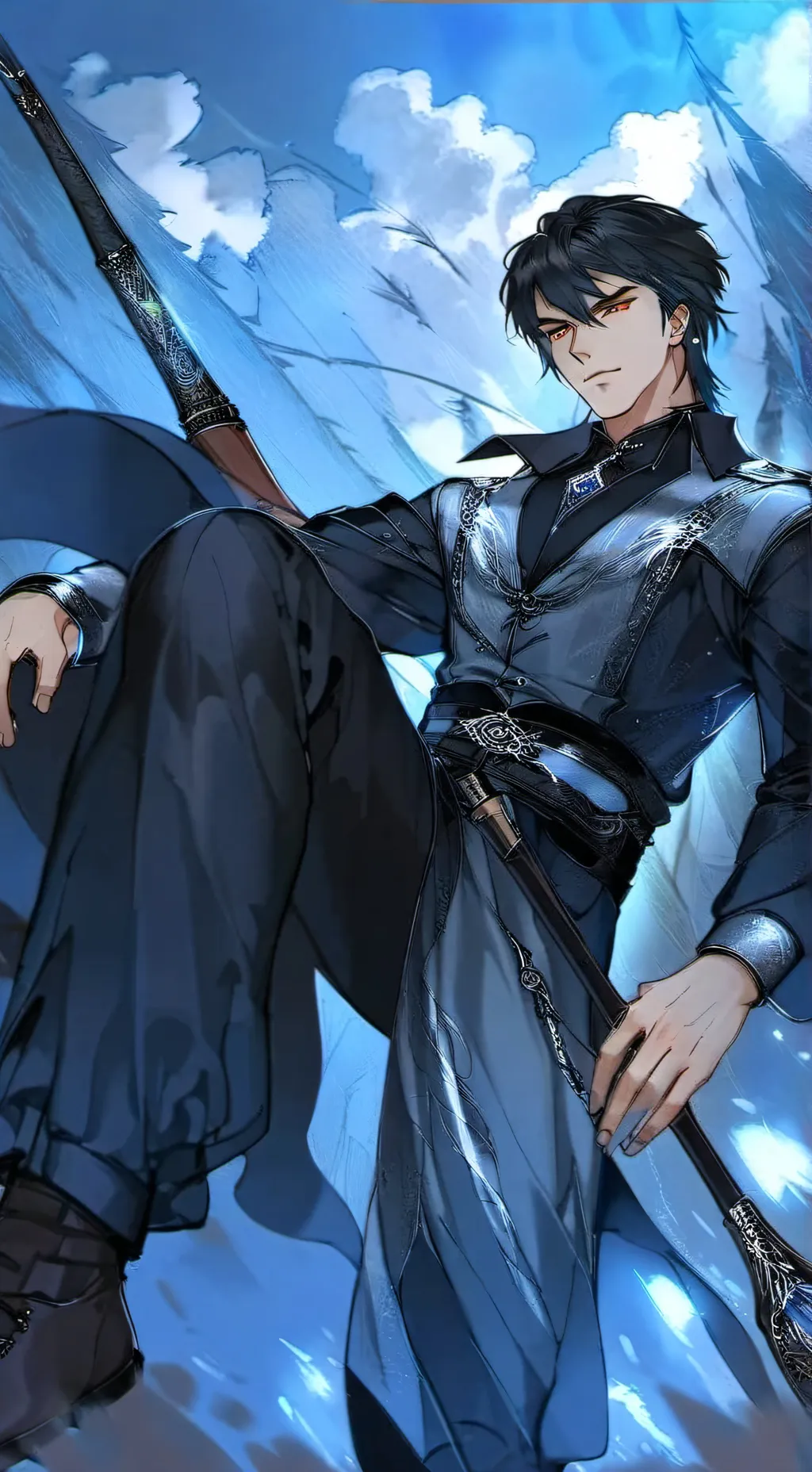 ai character: Godzilla  background