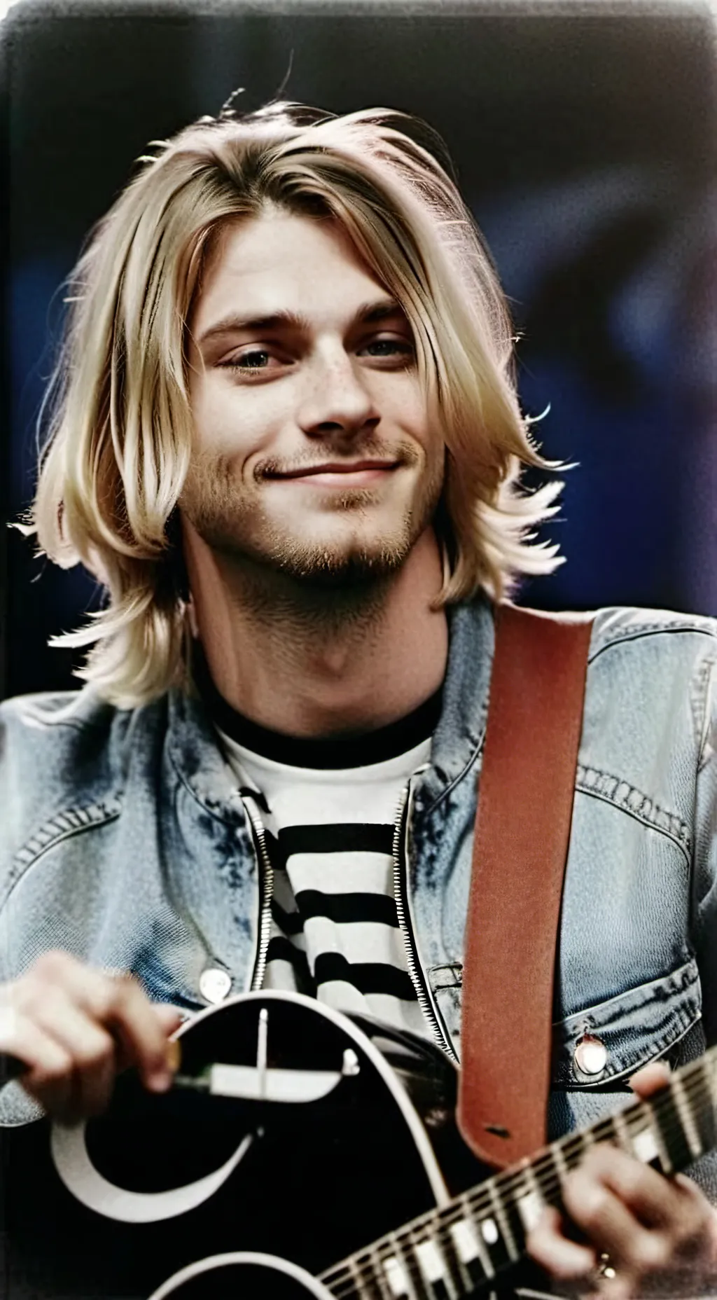 ai character: kurt Cobain  background