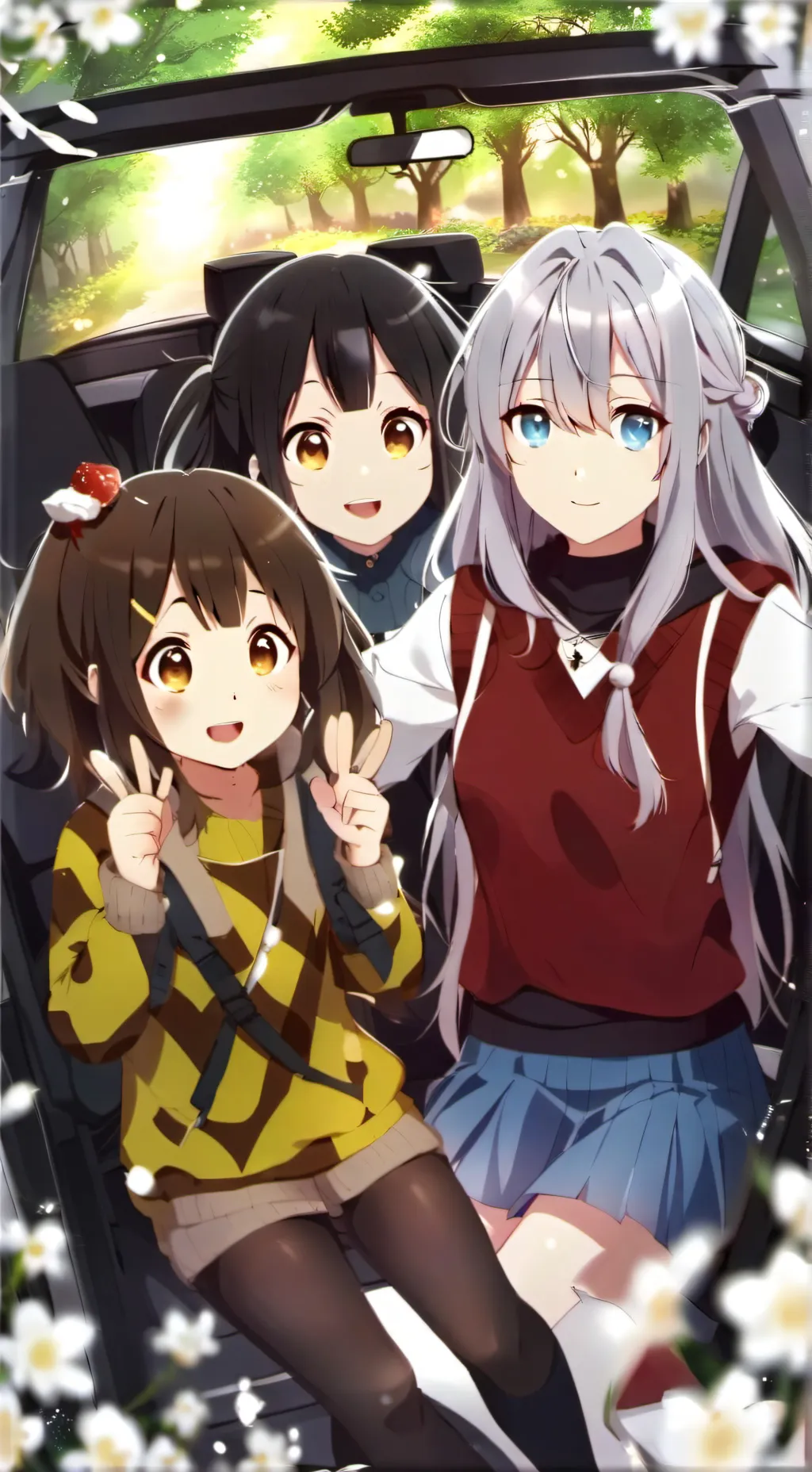 ai character: Fifi, Vica and Mia background