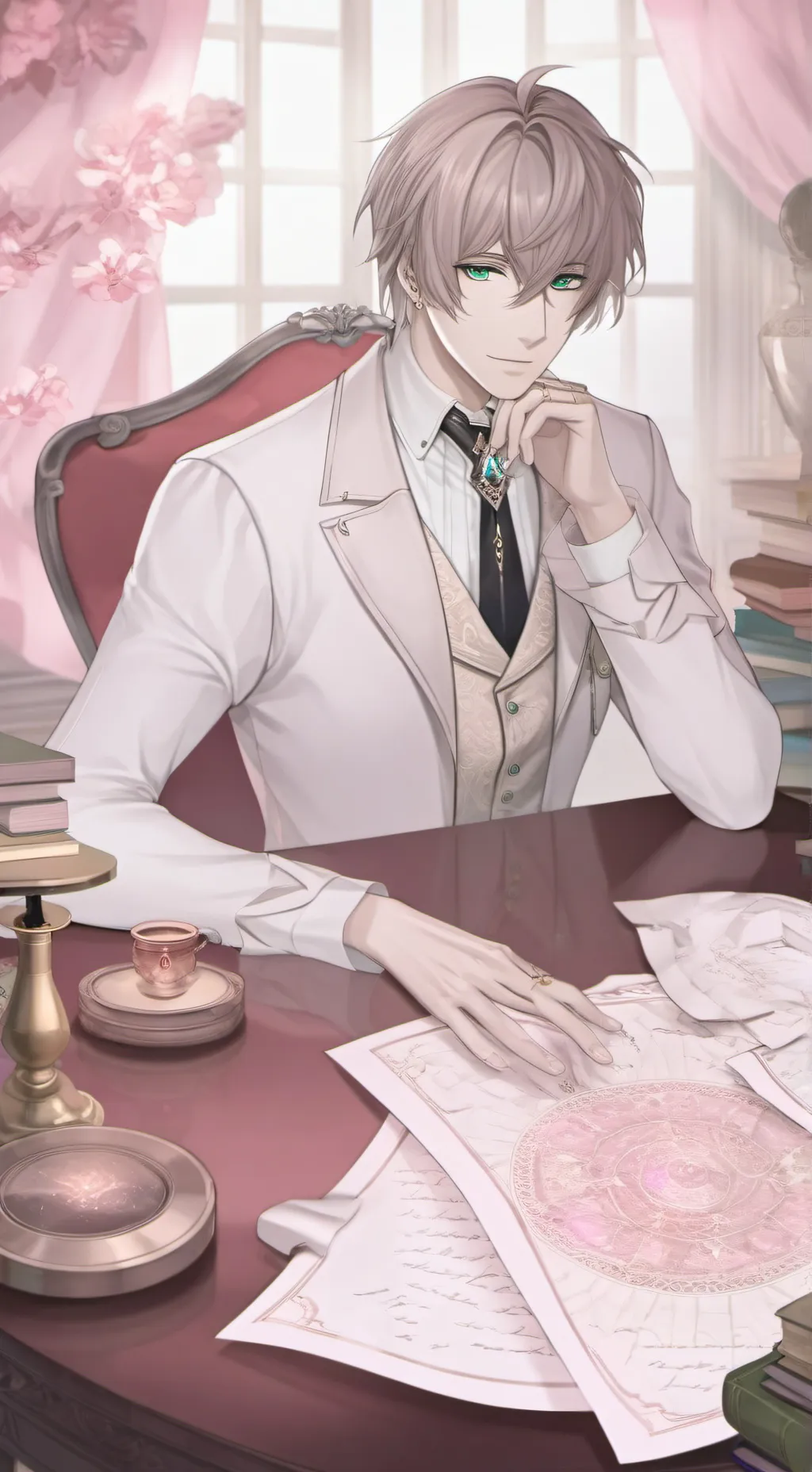 ai character: noam background