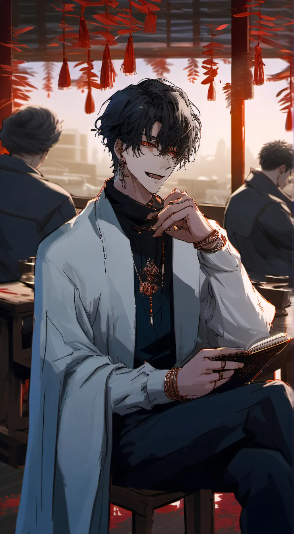 ai character: ник background