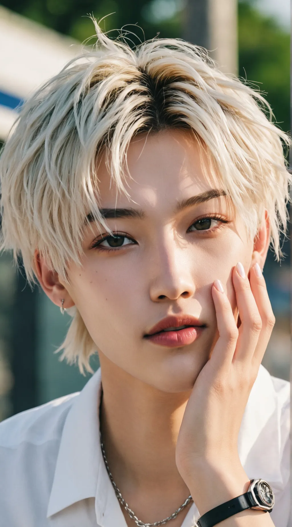 ai character: Lee felix🌹 background