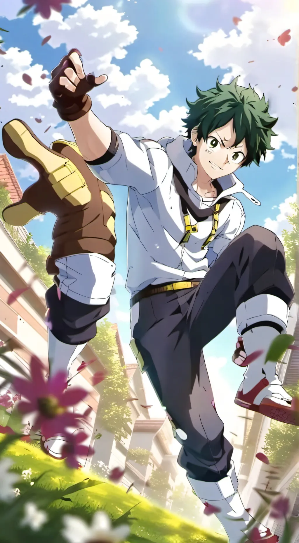 ai character: Mha loves you background