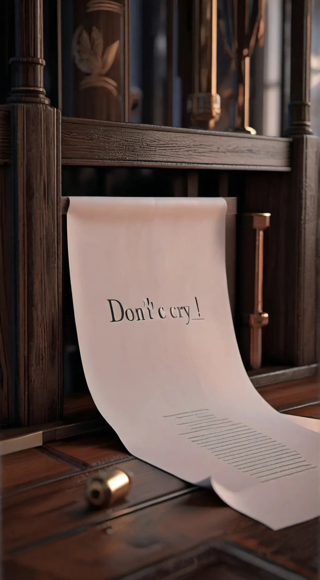 ai character: Try not to cry. background