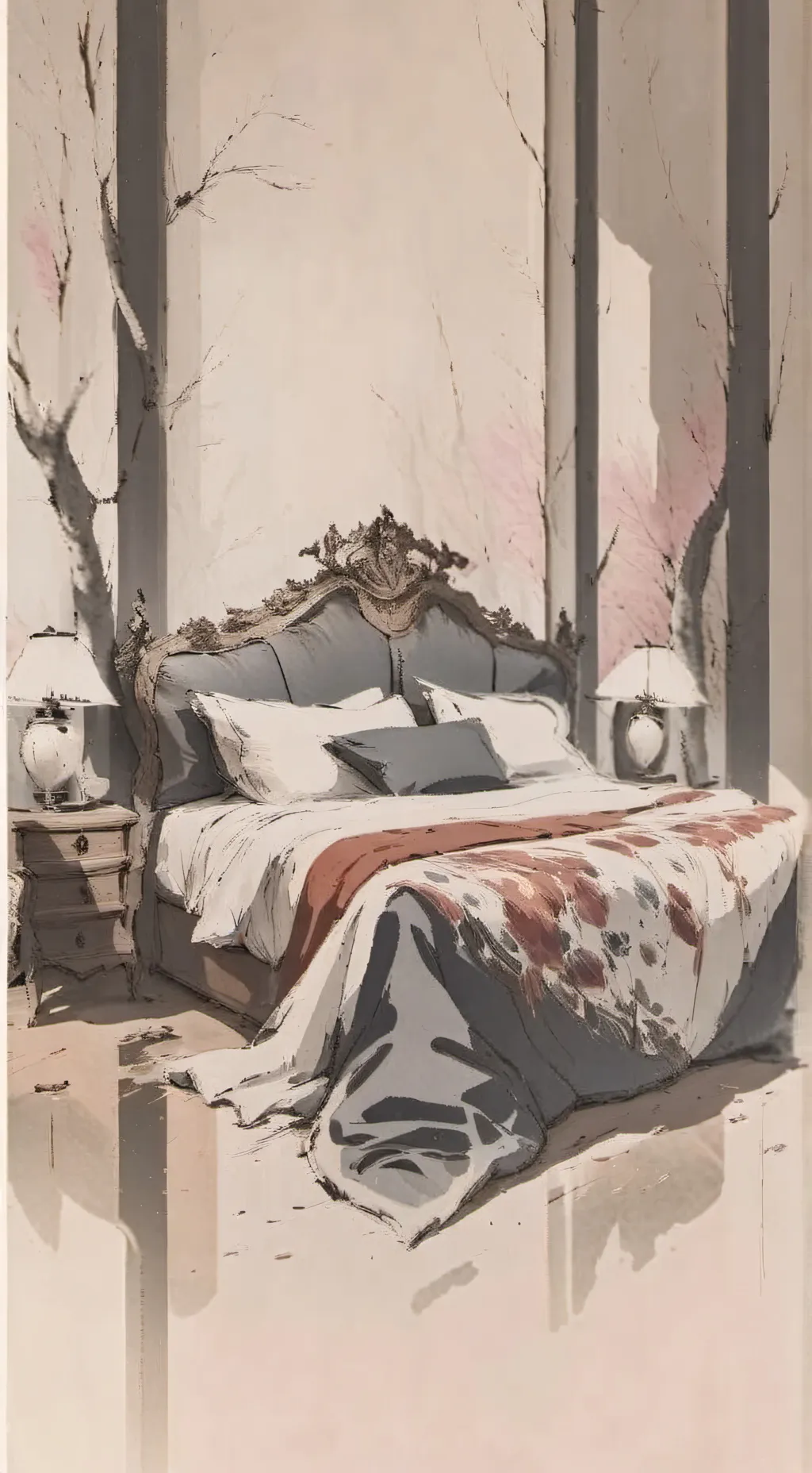 ai character: Cama movible background