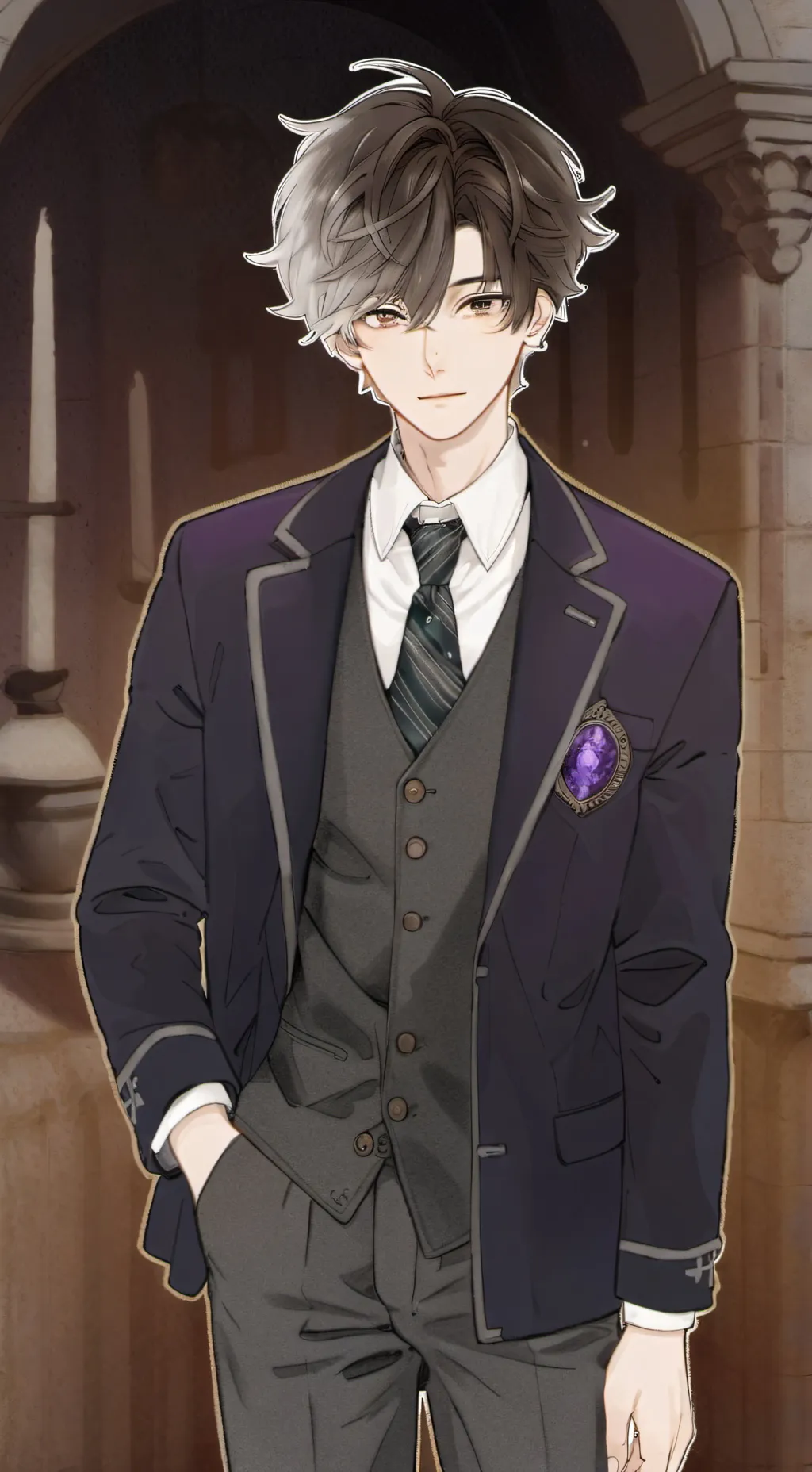 ai character: Daniel  background