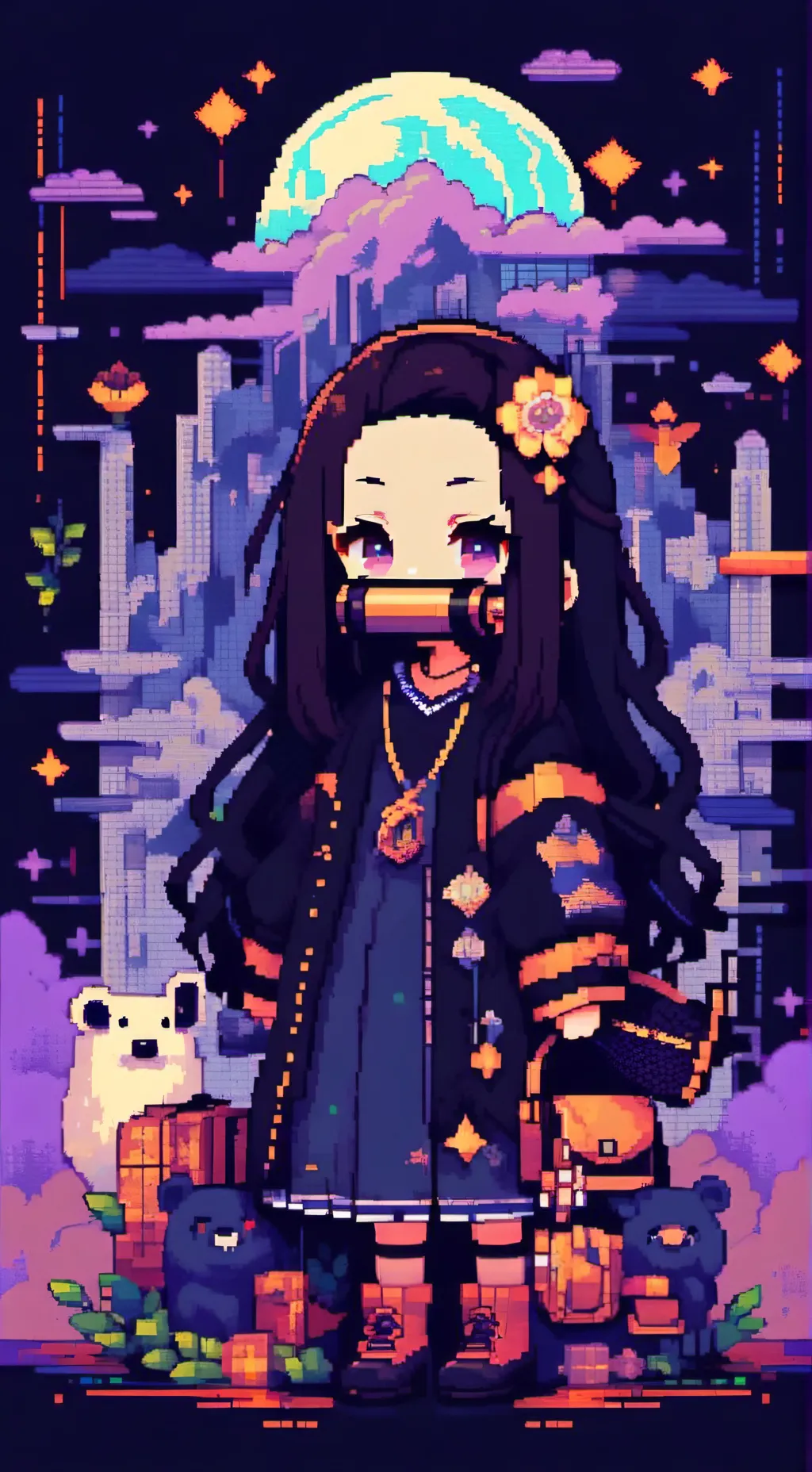 ai character: Nezuko Kamado💓 background
