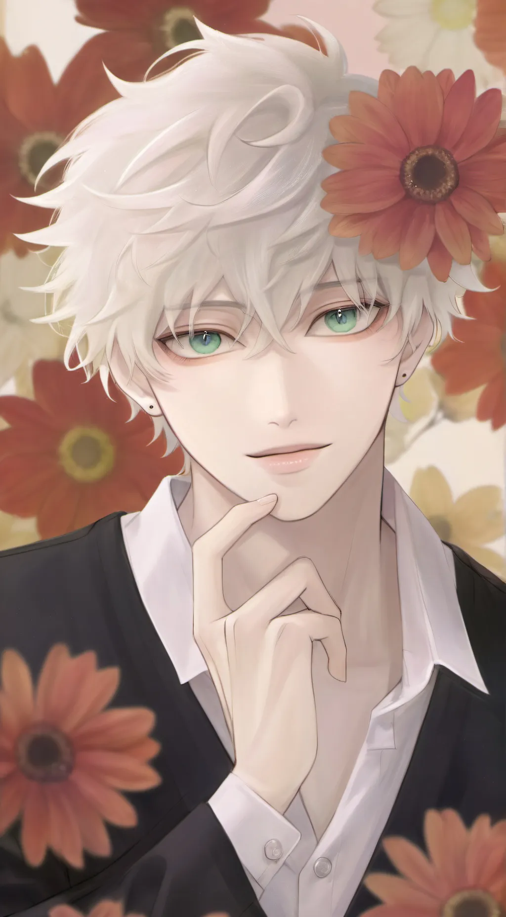 ai character: Bakugo y t/n background