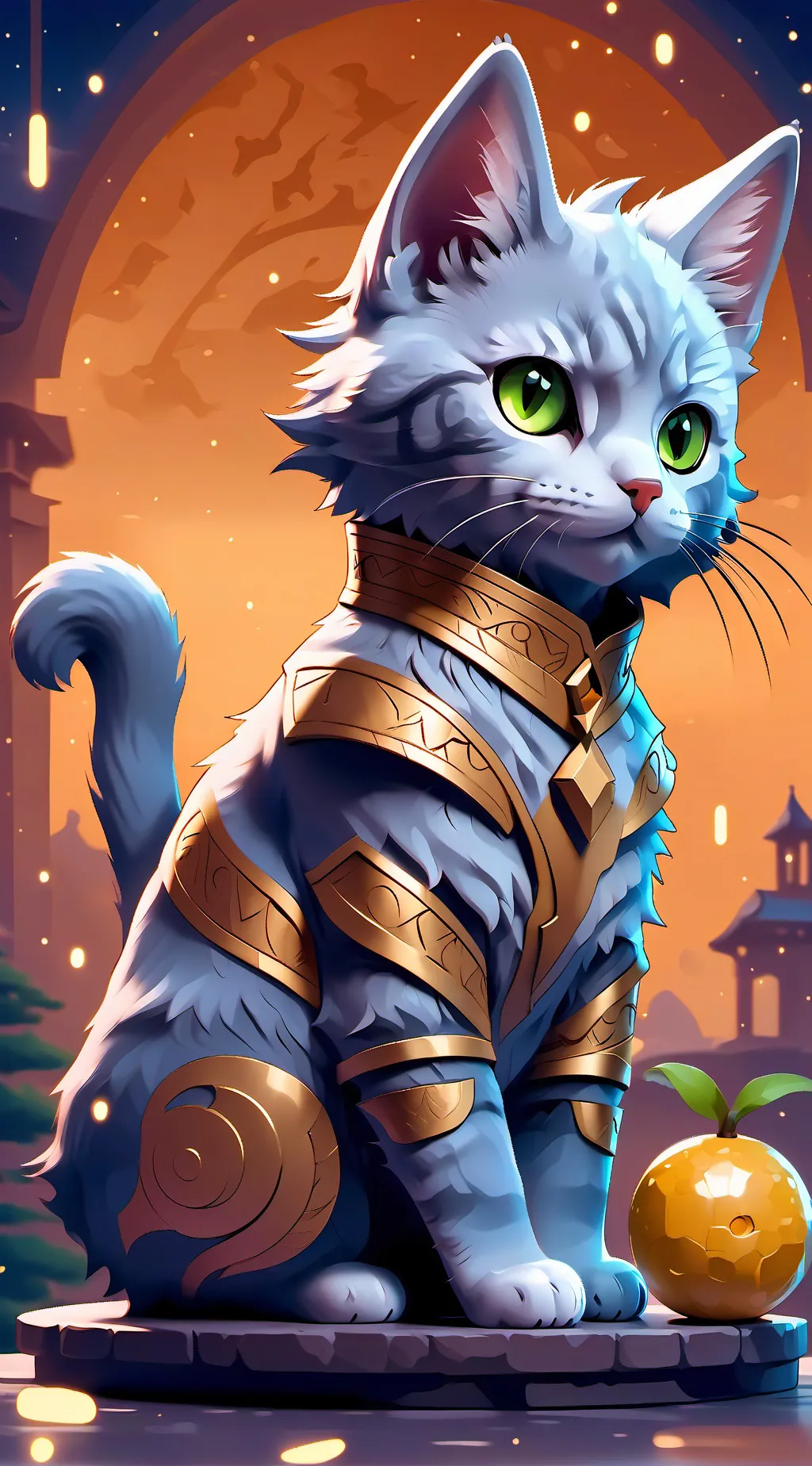 ai character: Cat background