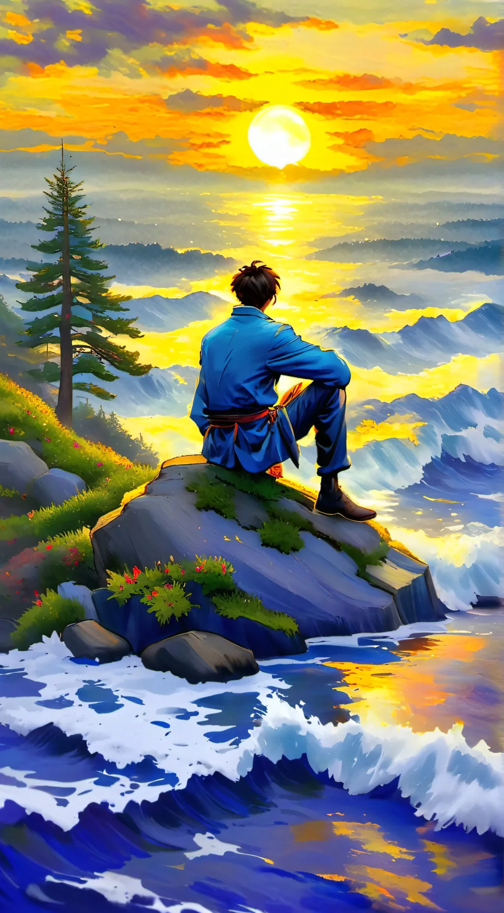 ai character: MHa boring day background