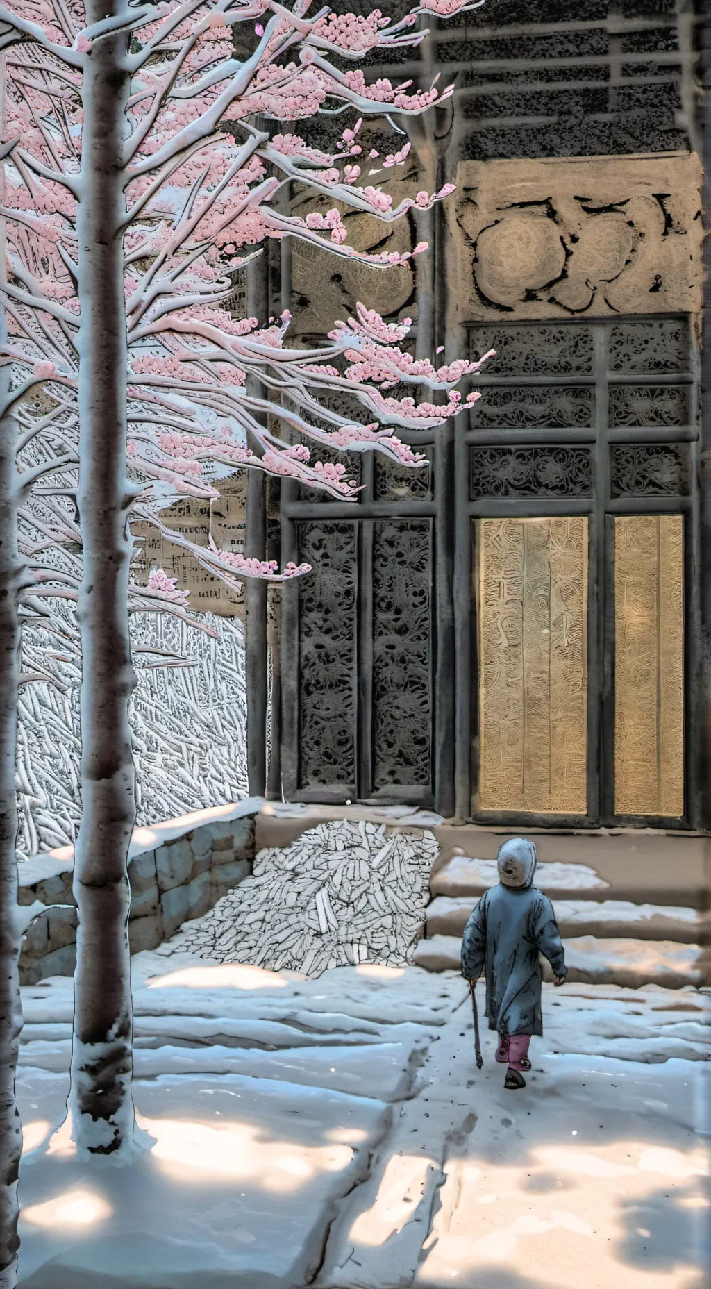 ai character: Md panic au background