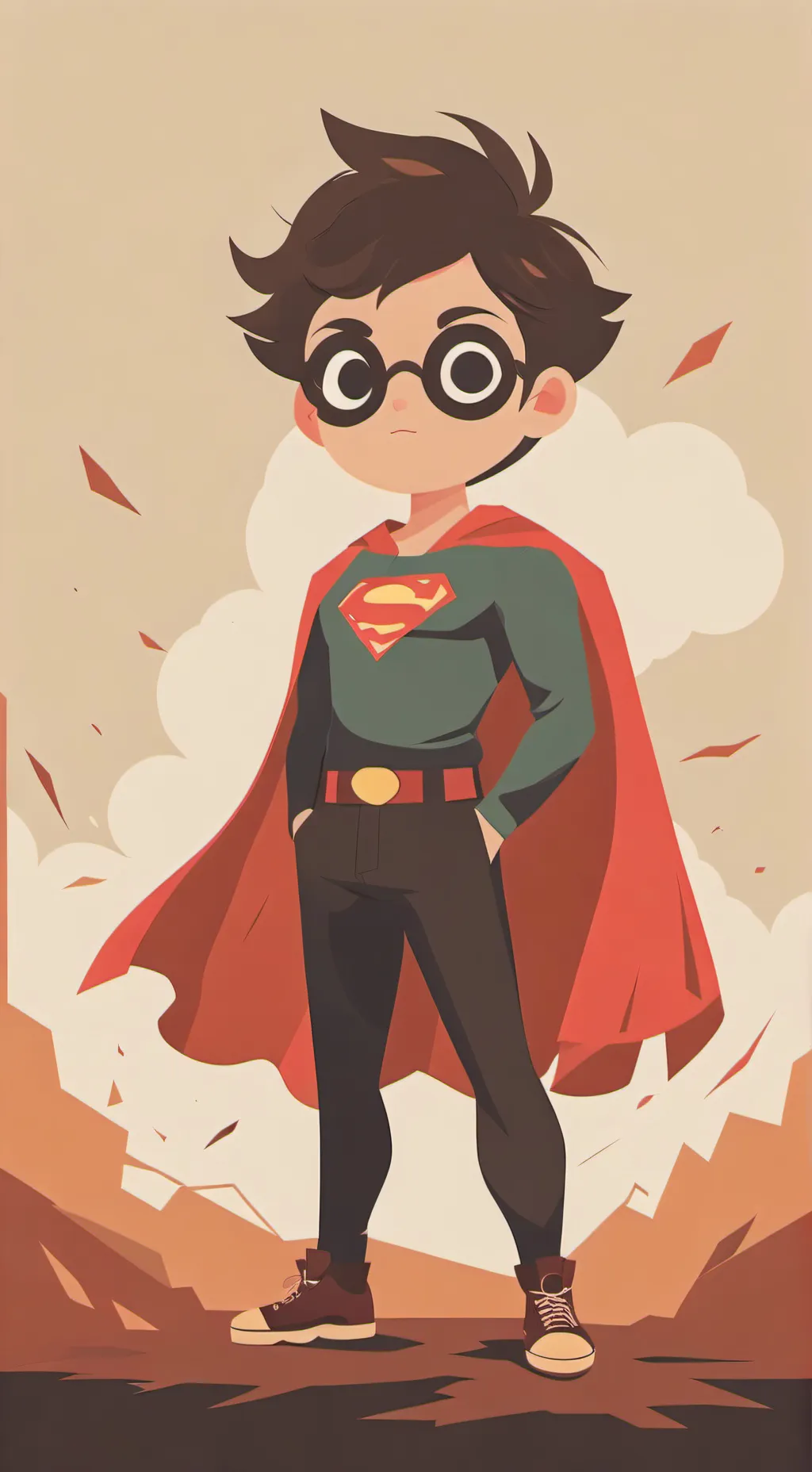 ai character: a hero background