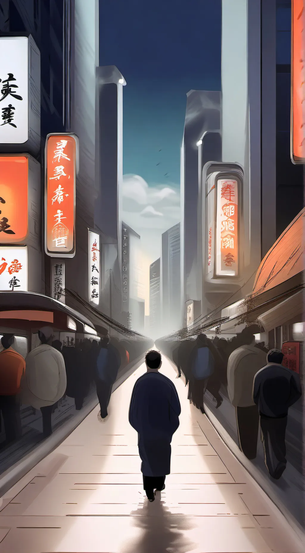 ai character: Dandy's wold 東京 background